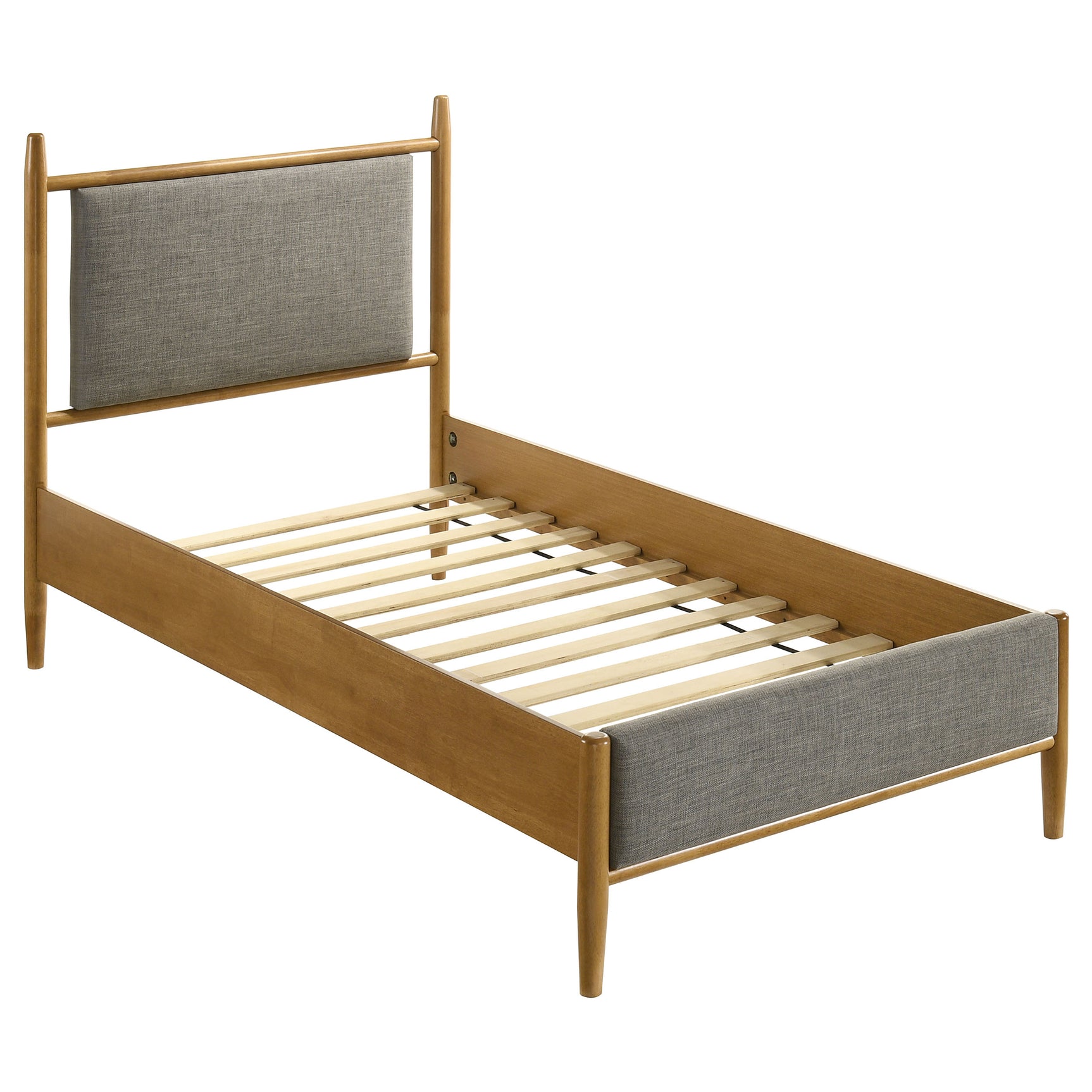Tampa Furniture Outlet - Coaster - Mason 46-inch Twin Panel Platform Bed Grey and Light Brown - 315914T