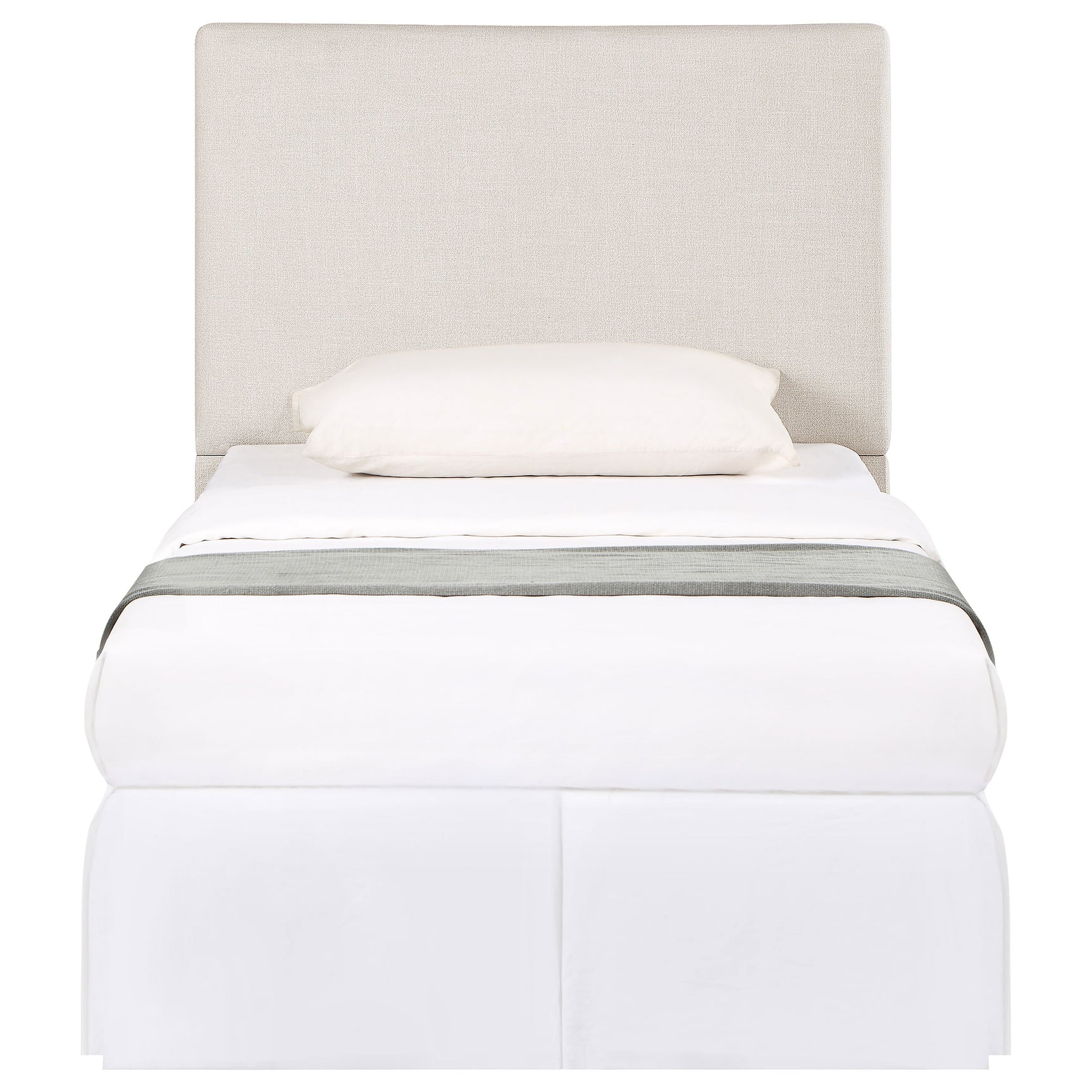 Pirro Upholstered Twin Panel Headboard Sand - Tampa Furniture Outlet