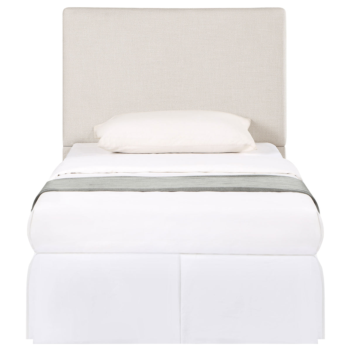 Pirro Upholstered Twin Panel Headboard Sand