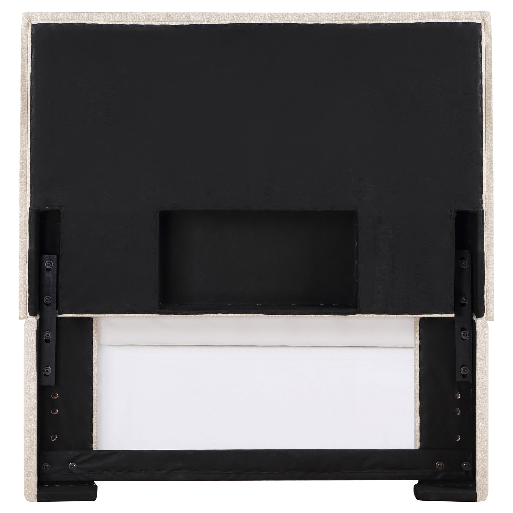 Izzy Upholstered Twin Panel Headboard Sand - Tampa Furniture Outlet