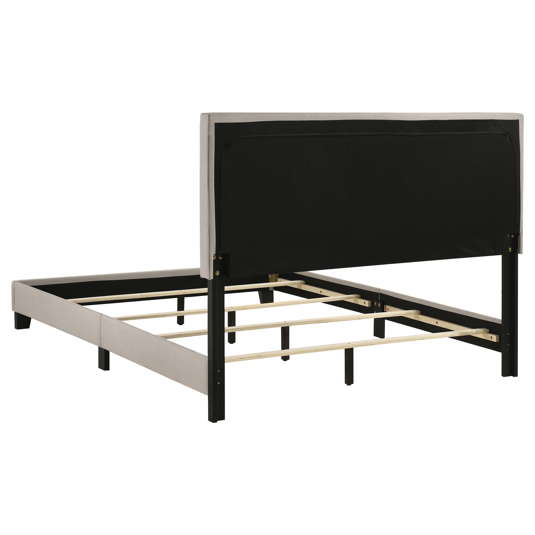 Boyd Upholstered Queen Panel Bed Ivory - Tampa Furniture Outlet