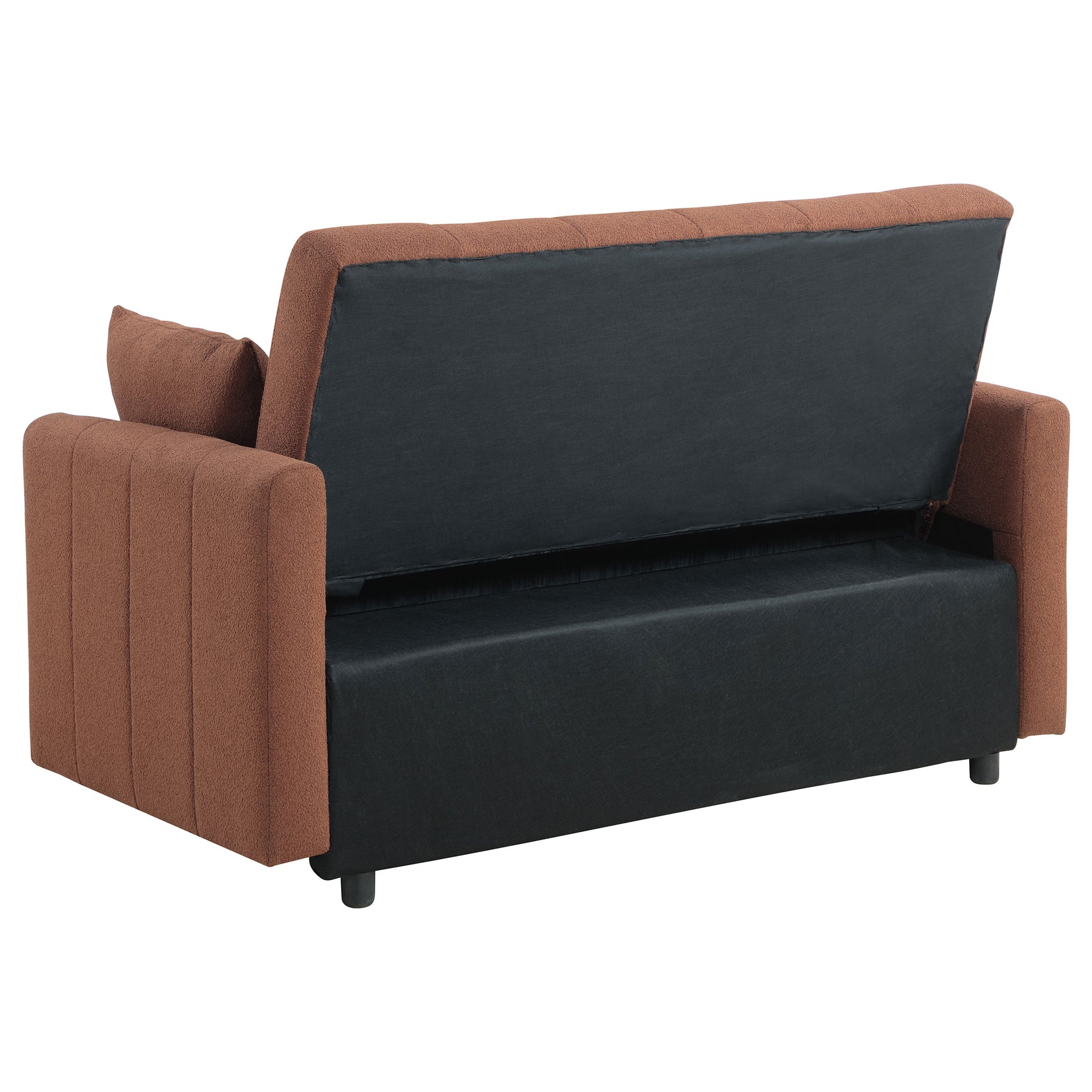 Portland Boucle Upholstered Sleeper Sofa Bed Copper - Tampa Furniture Outlet