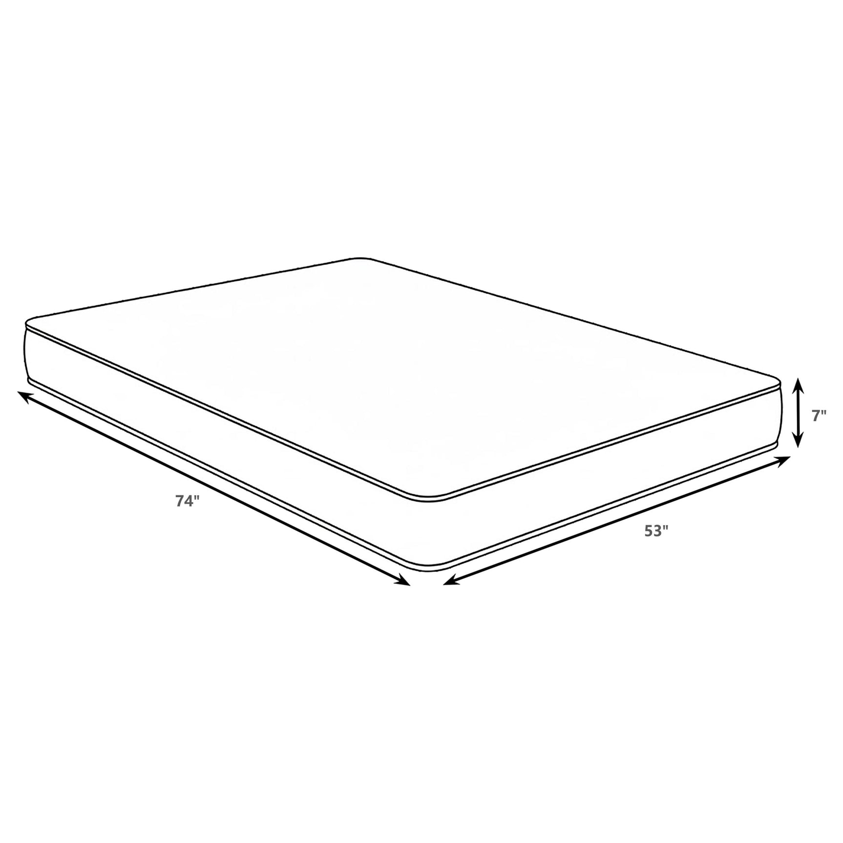 Quimby 7-inch Full Innerspring Quilted Foam Mattress - Tampa Furniture Outlet