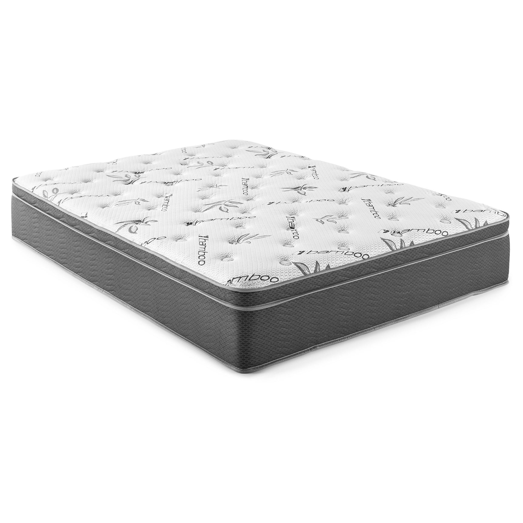 Tampa Furniture Outlet - Coaster - Sommet 13-inch California King Bamboo Euro Top Hybrid Mattress - 350363KW