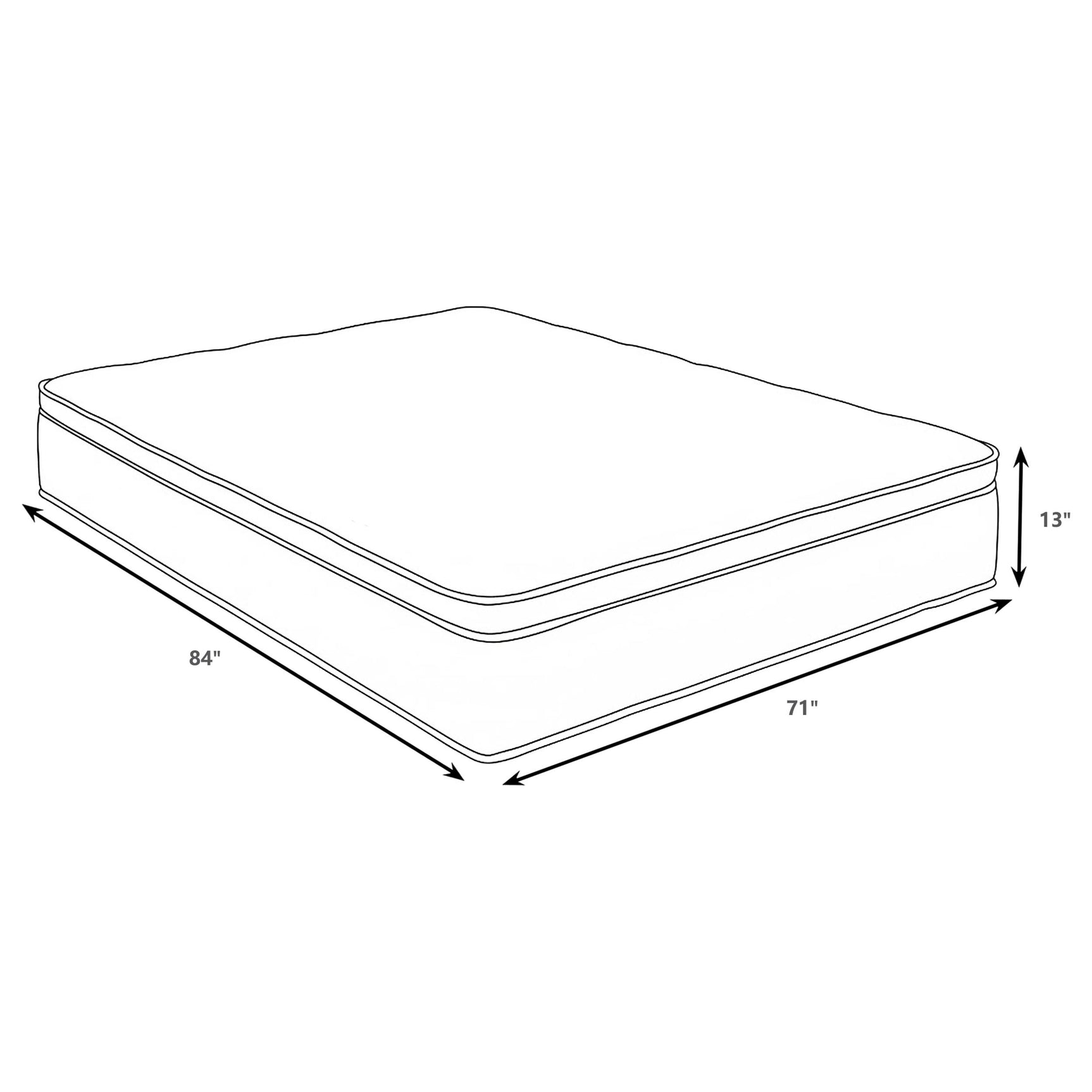 Sommet 13-inch California King Bamboo Euro Top Hybrid Mattress - Tampa Furniture Outlet