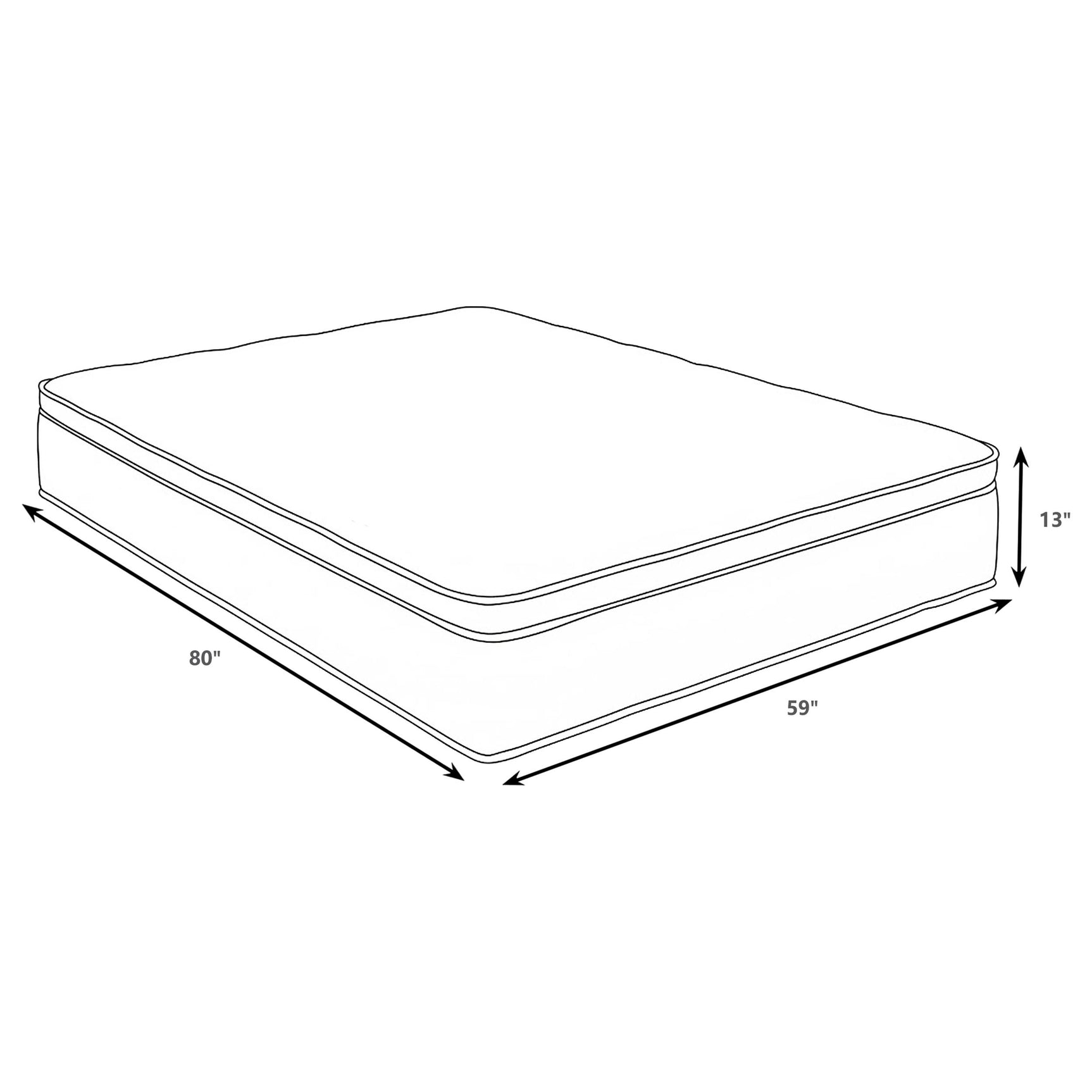 Sommet 13-inch Queen Bamboo Euro Top Memory Foam Hybrid Mattress - Tampa Furniture Outlet