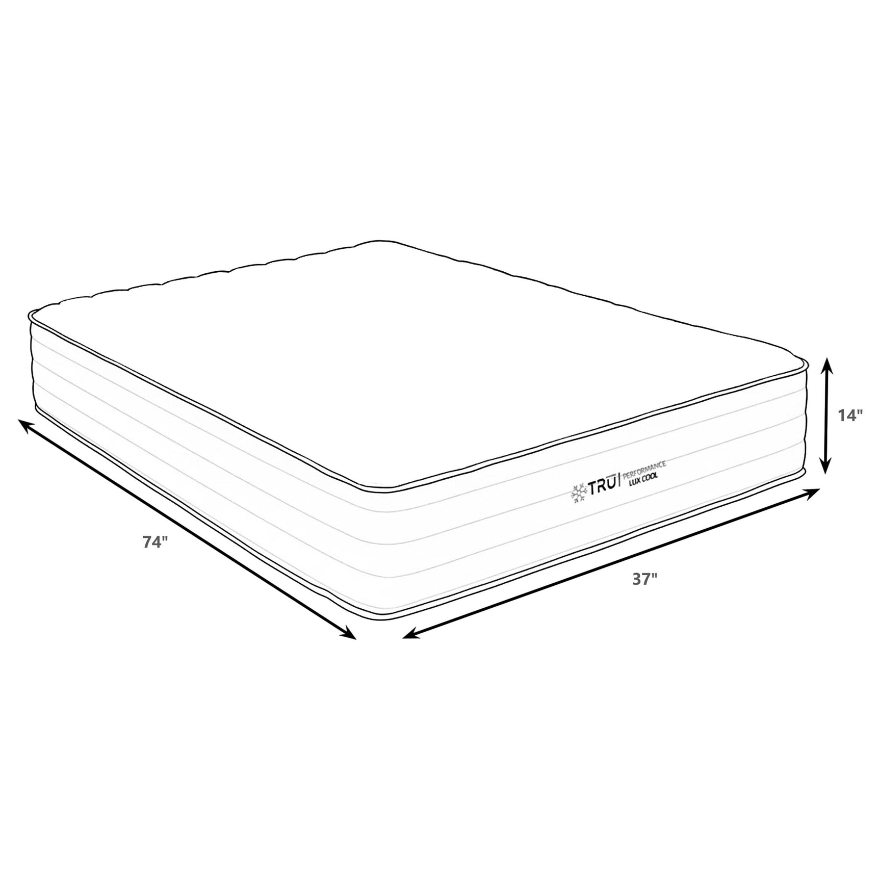 Montlake 14-inch Twin Cool Firm Memory Foam Hybrid Mattress - Tampa Furniture Outlet