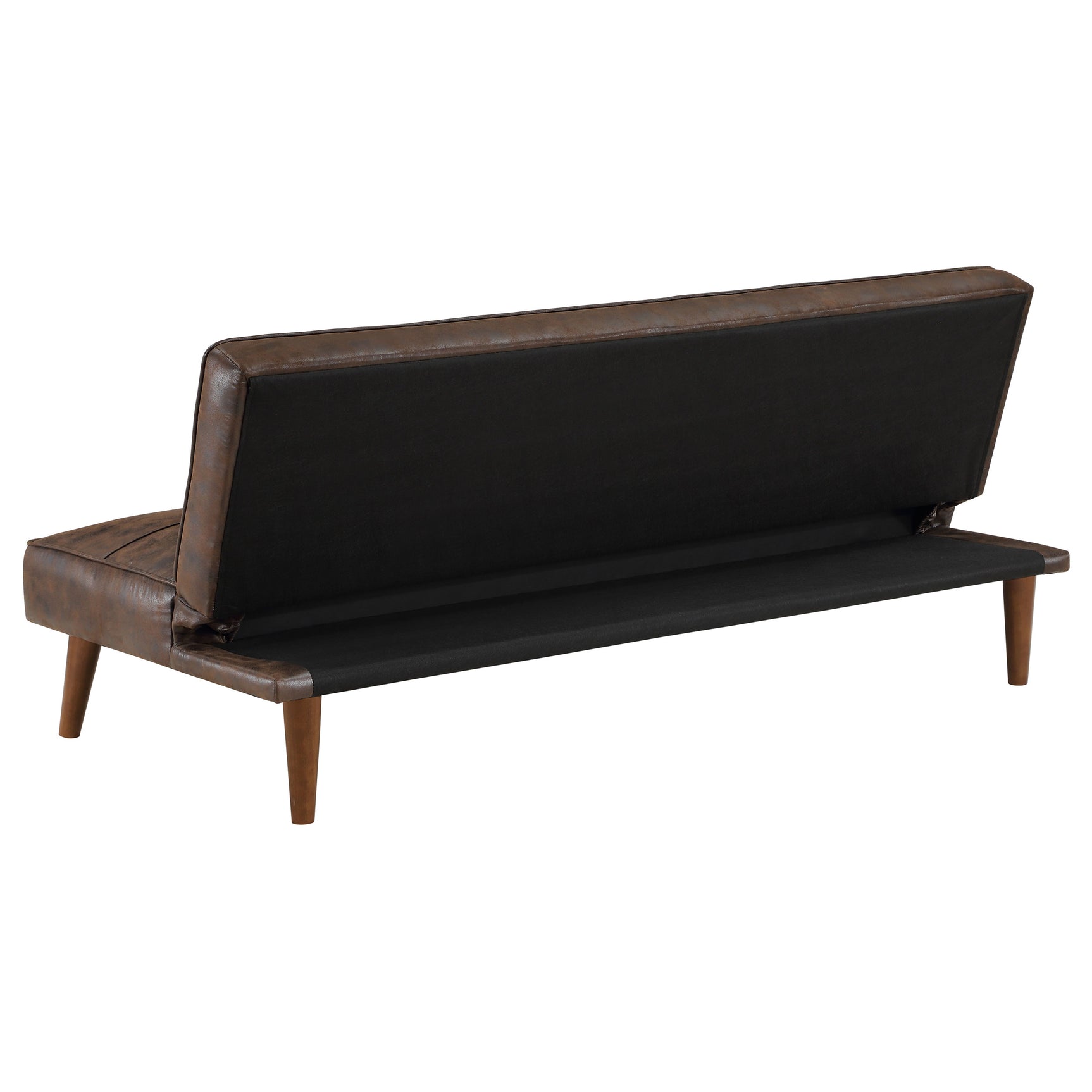 Jenson Upholstered Tufted Convertible Sofa Bed Dark Coffee - Tampa Furniture Outlet