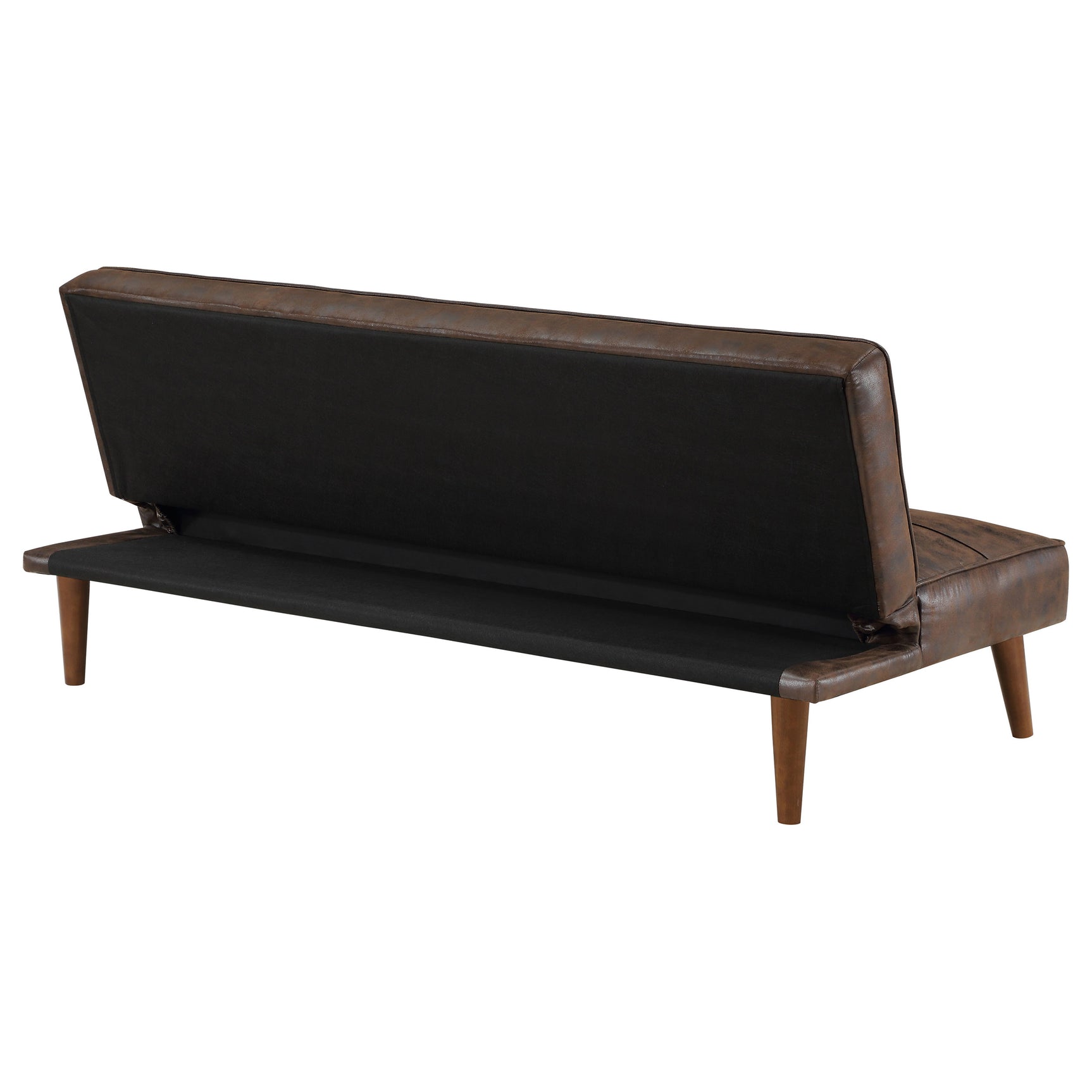 Jenson Upholstered Tufted Convertible Sofa Bed Dark Coffee - Tampa Furniture Outlet