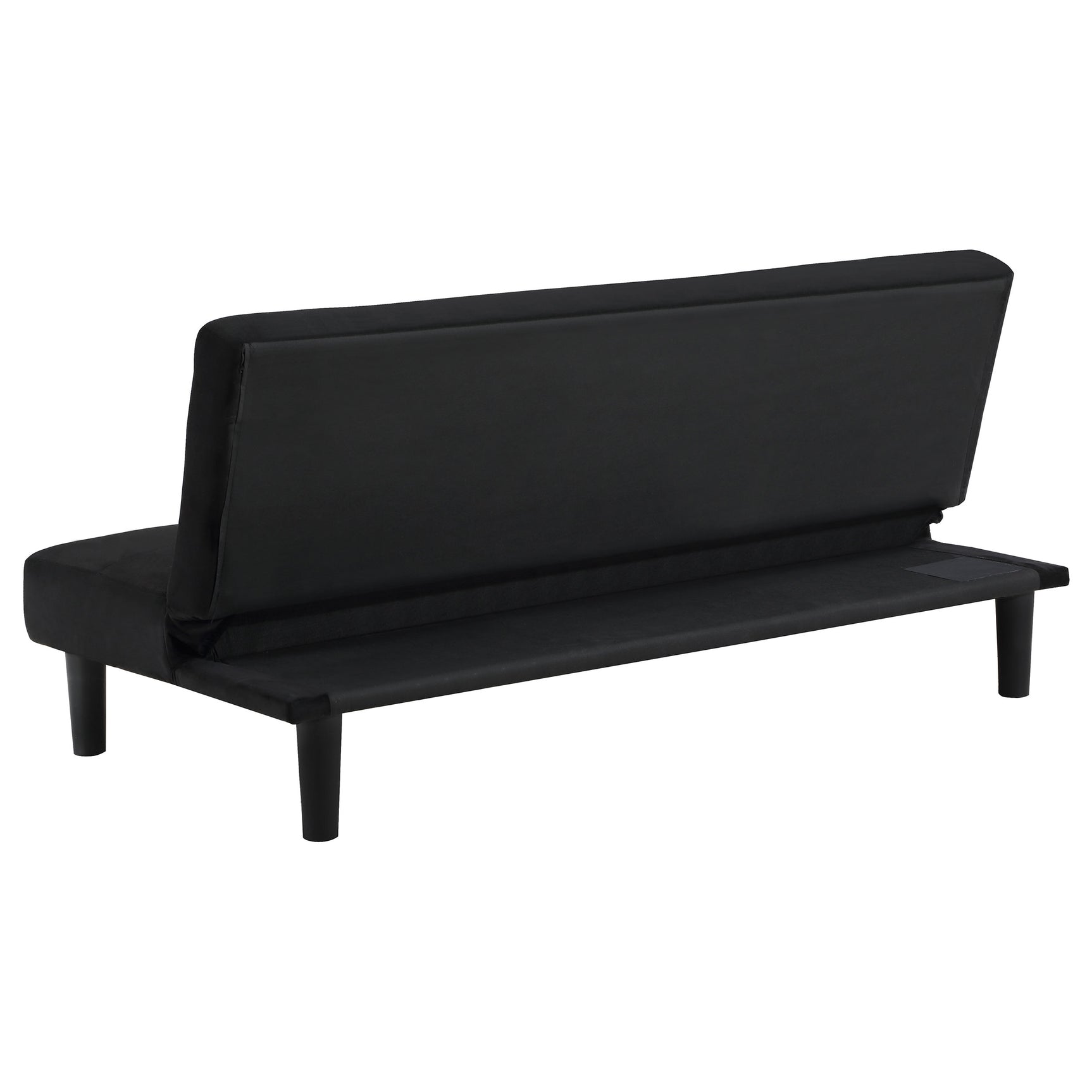 Stanford Upholstered Tufted Convertible Sofa Bed Black - Tampa Furniture Outlet