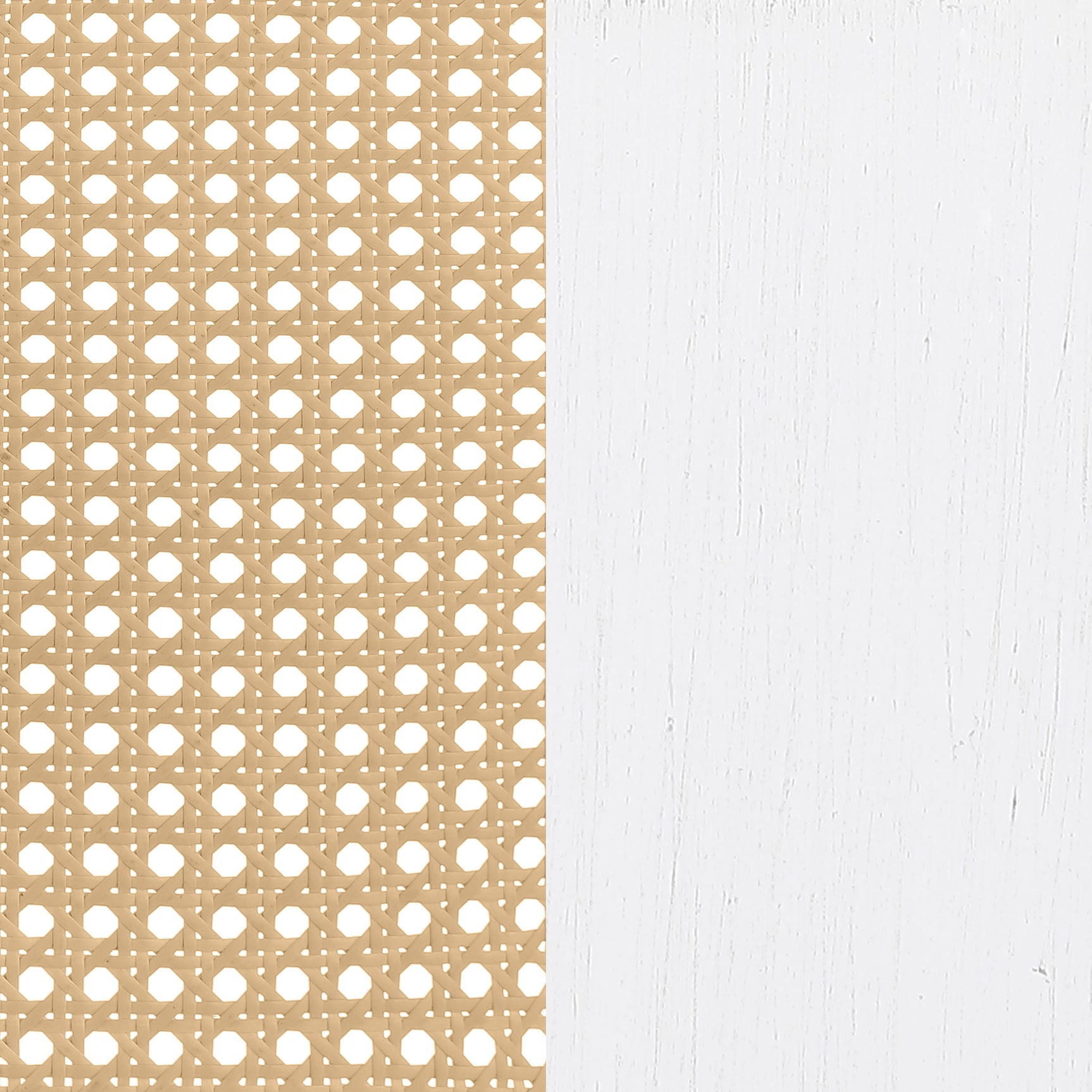 Lanewood Open Cane Webbing Metal Queen Bed White - Tampa Furniture Outlet
