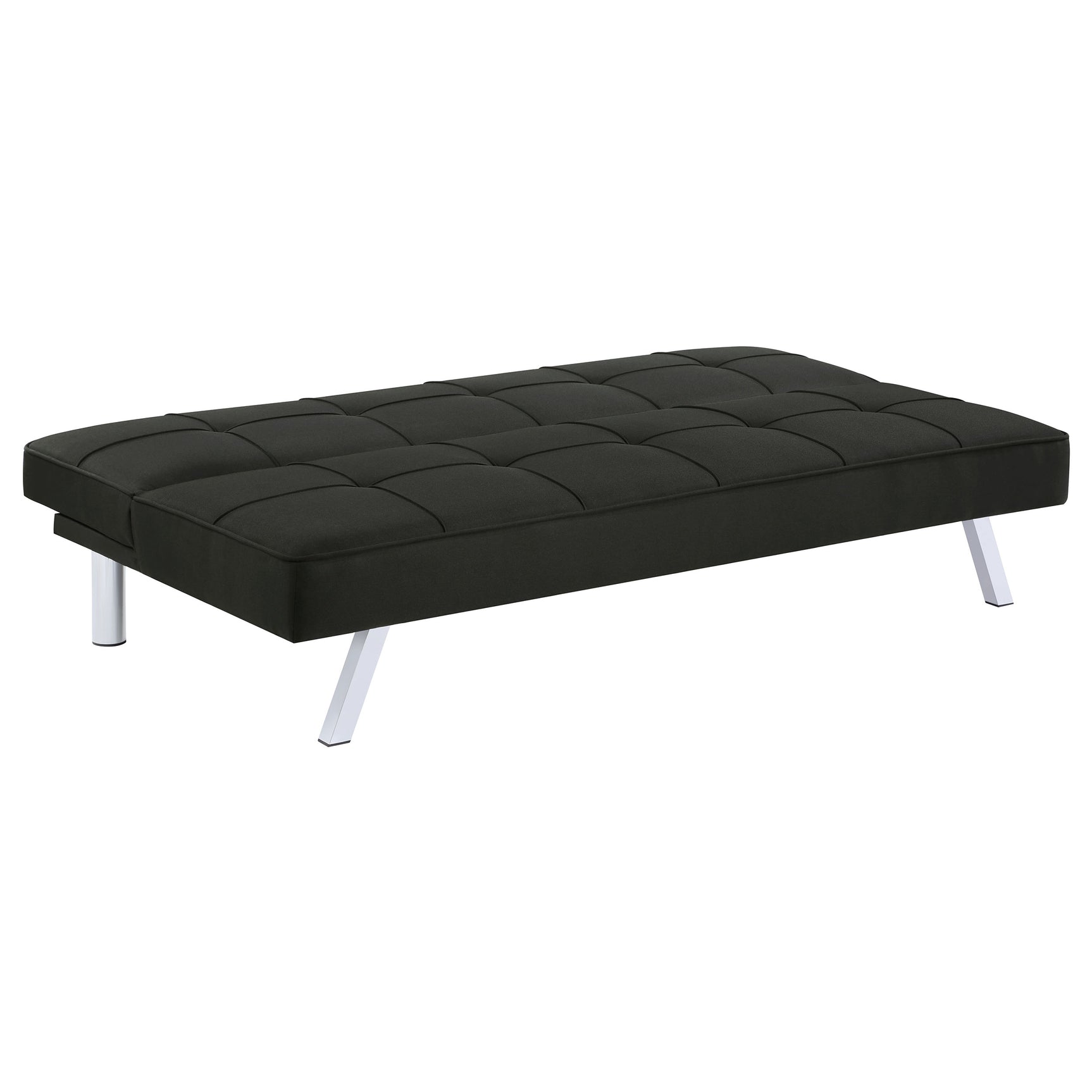 Joel Upholstered Tufted Convertible Sofa Bed Black - Tampa Furniture Outlet