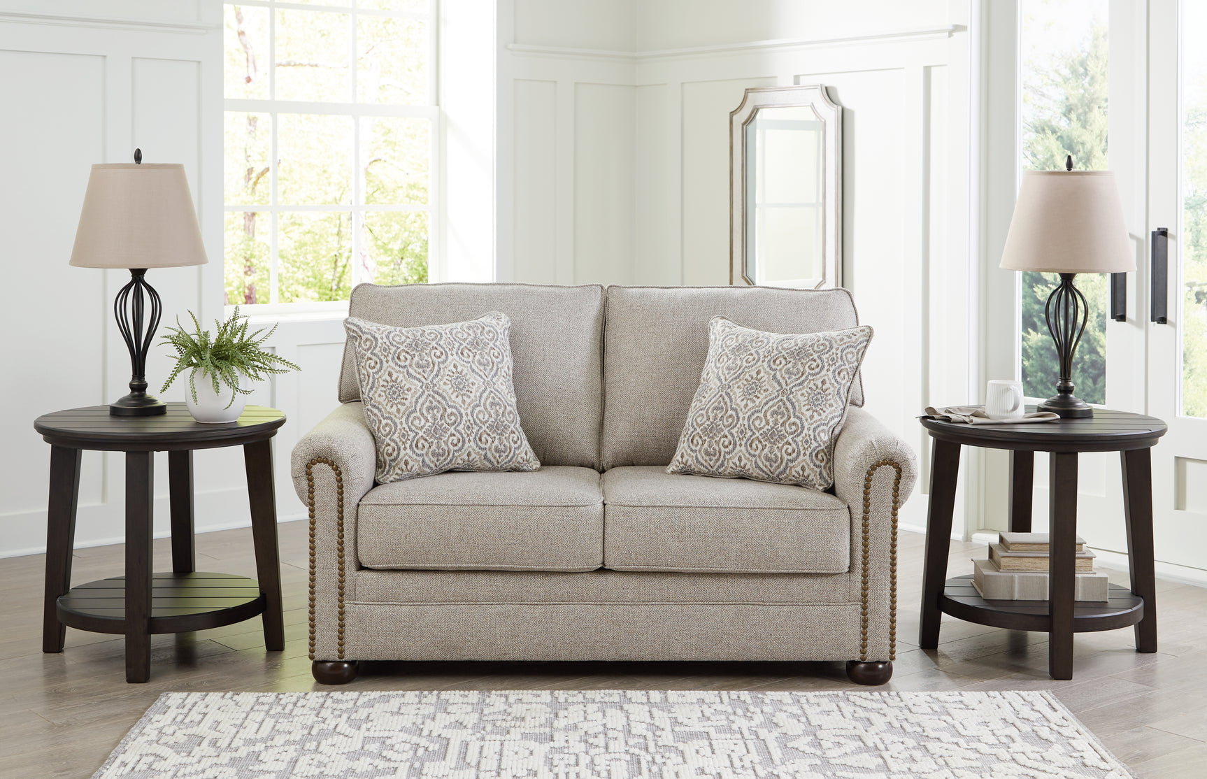 Tampa Furniture Outlet - Ashley Furniture - Gaelon Living Room - Ottoman / Dune - 3730714