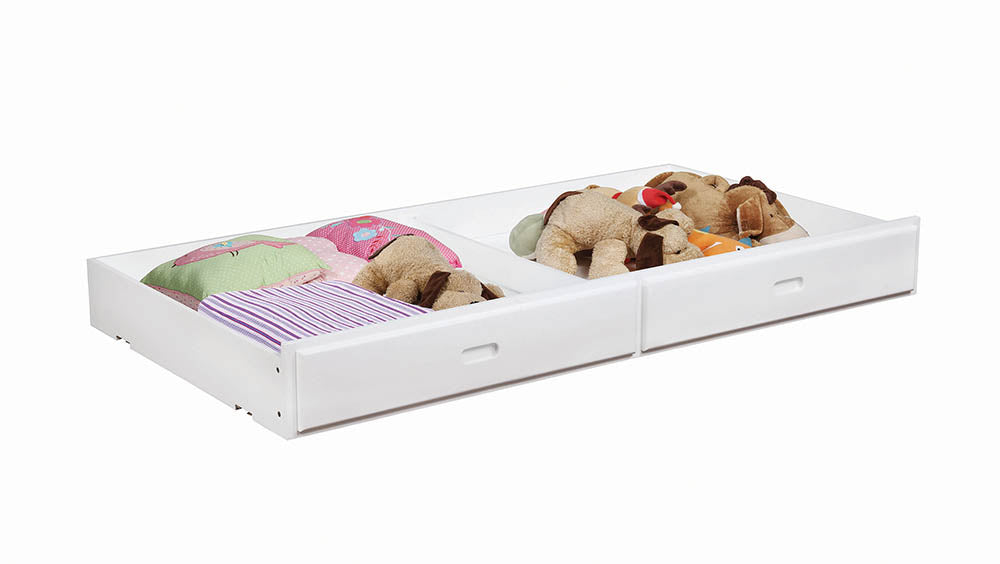 Chapman Wood Storage Trundle White - Tampa Furniture Outlet