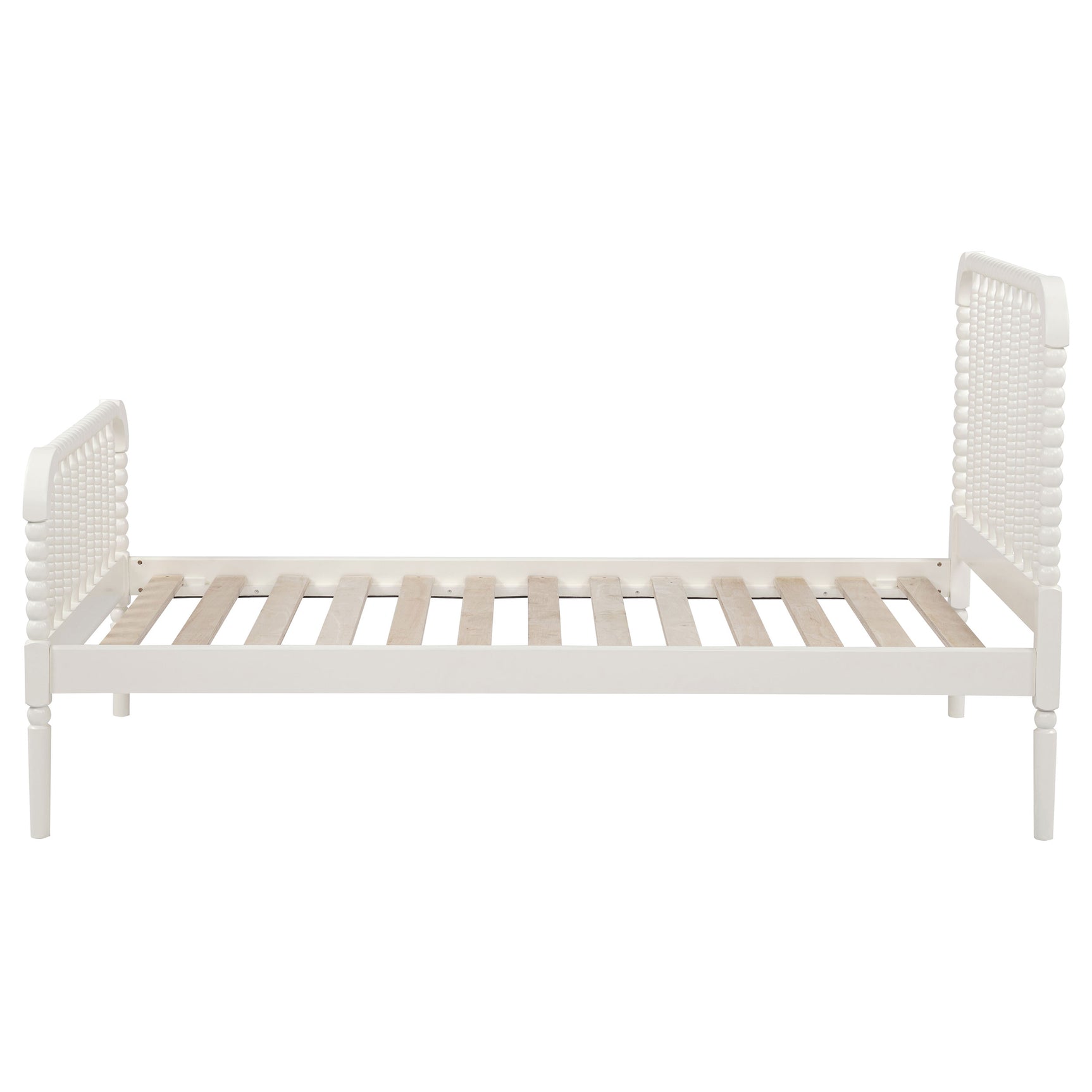 Jones Wood Twin Open Frame Bed White - Tampa Furniture Outlet