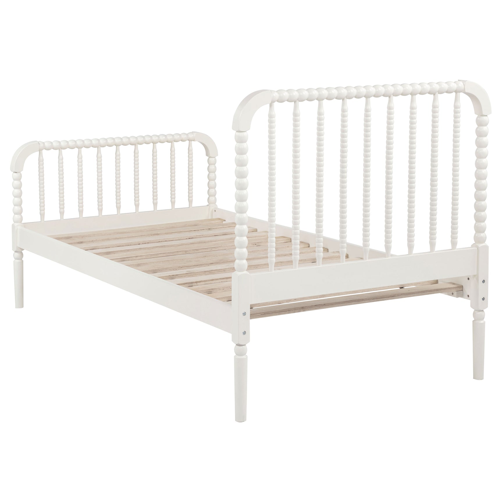 Jones Wood Twin Open Frame Bed White - Tampa Furniture Outlet