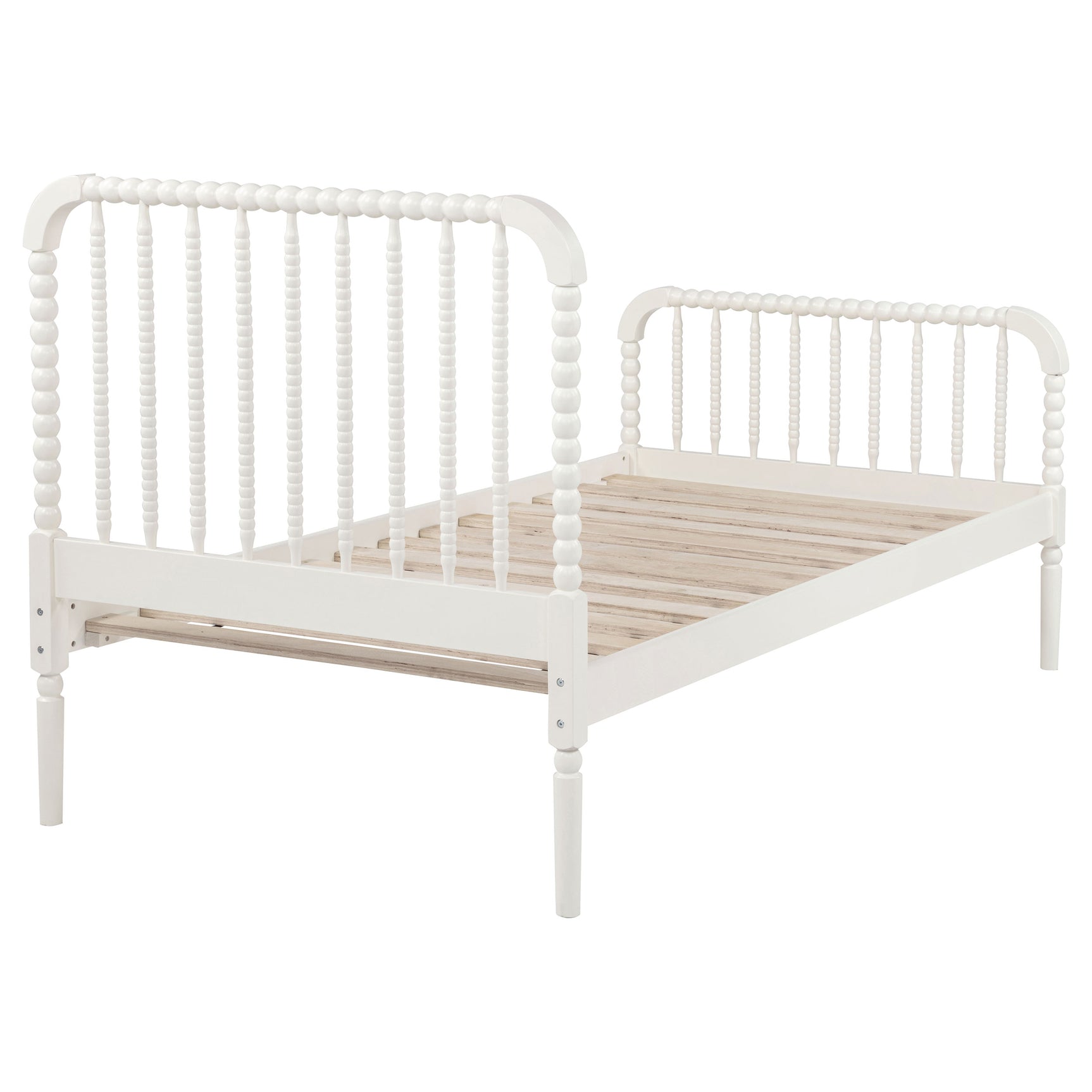 Jones Wood Twin Open Frame Bed White - Tampa Furniture Outlet