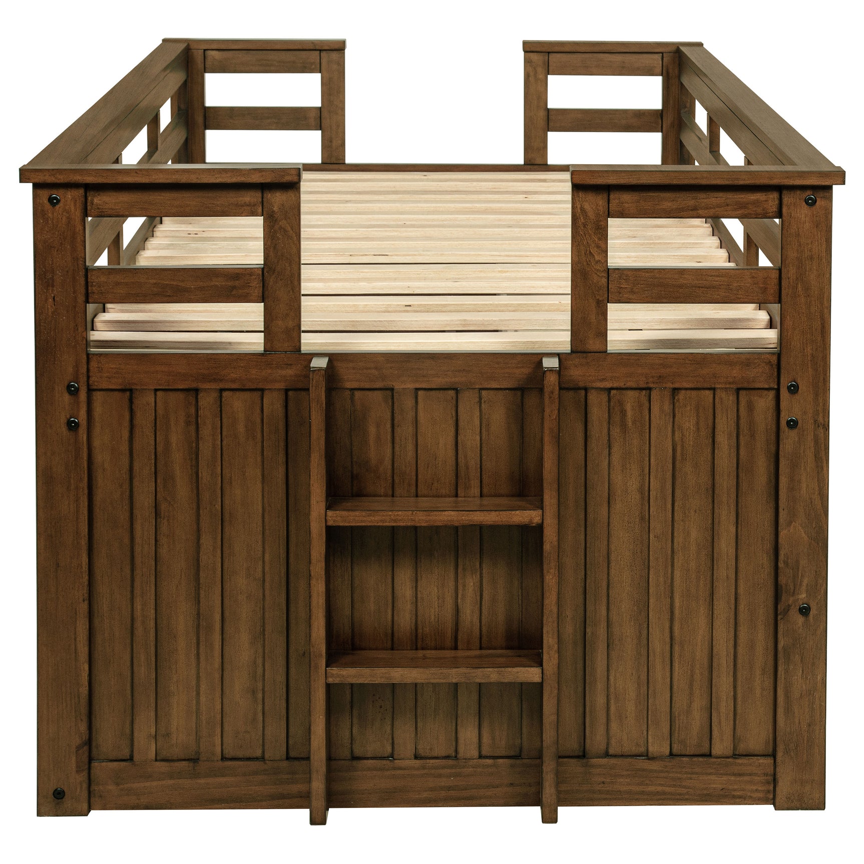 Carlsbad Wood Twin Captains Bed With Trundle Medium Brown - Tampa Furniture Outlet