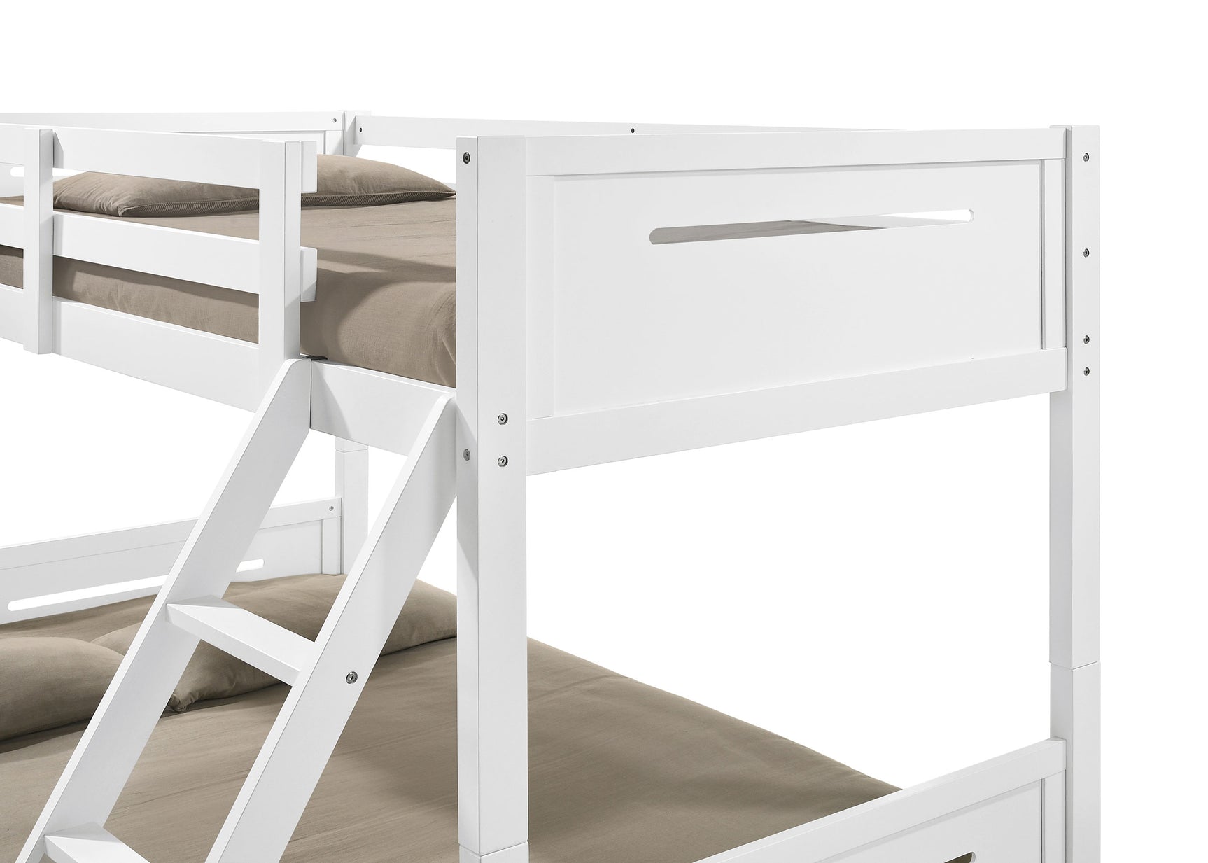 Littleton Wood Twin Over Full Bunk Bed White - Tampa Furniture Outlet