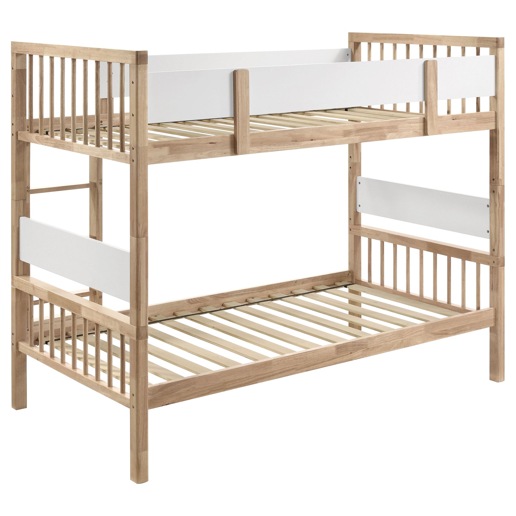 Dakota Wood Twin Over Twin Bunk Bed Natural - Tampa Furniture Outlet