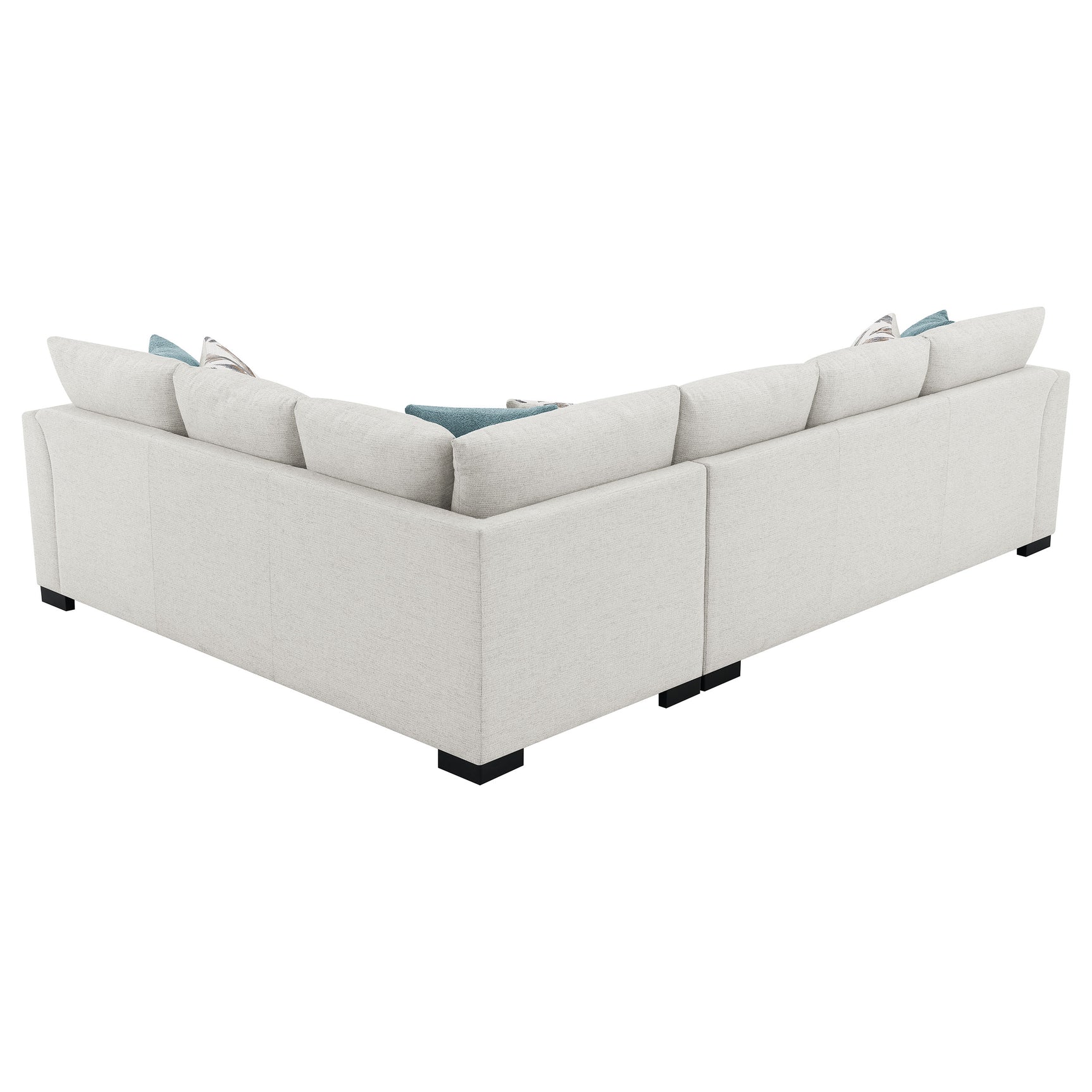 Ashford Chenille Upholstered Sleeper Sectional Sofa Greige - Tampa Furniture Outlet