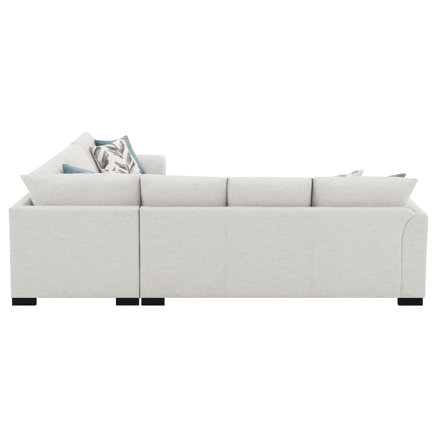 Ashford Chenille Upholstered Sleeper Sectional Sofa Greige - Tampa Furniture Outlet