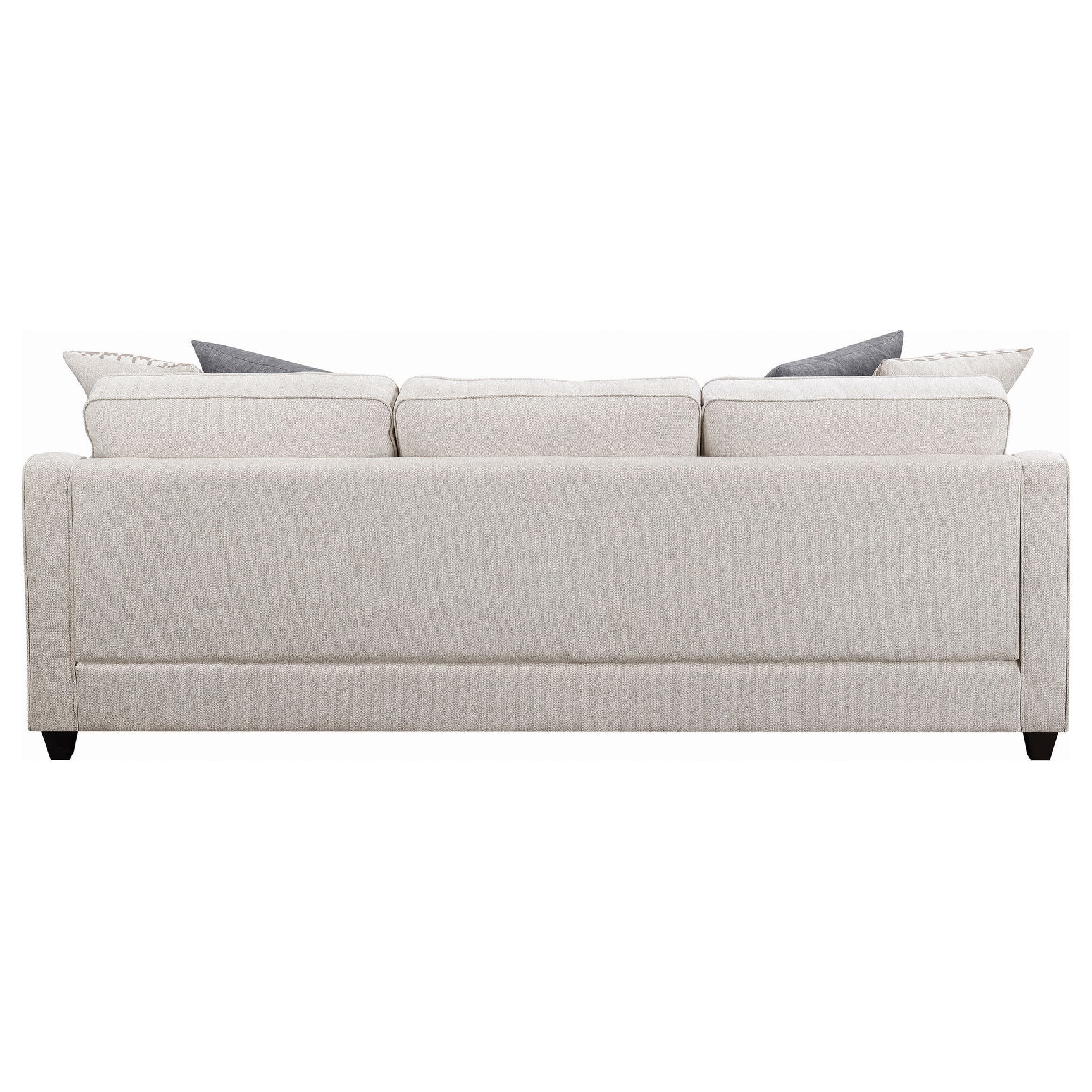 Mcloughlin Upholstered Sloped Arm Sectional Sofa Platinum - Tampa Furniture Outlet