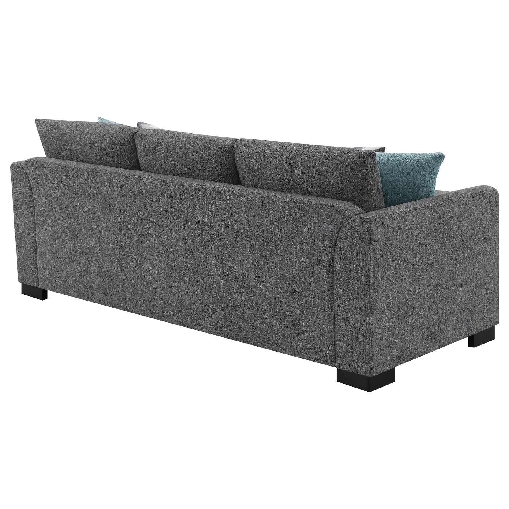 Storey Upholstered Sleeper Sectional Chaise Sofa Grey - Tampa Furniture Outlet