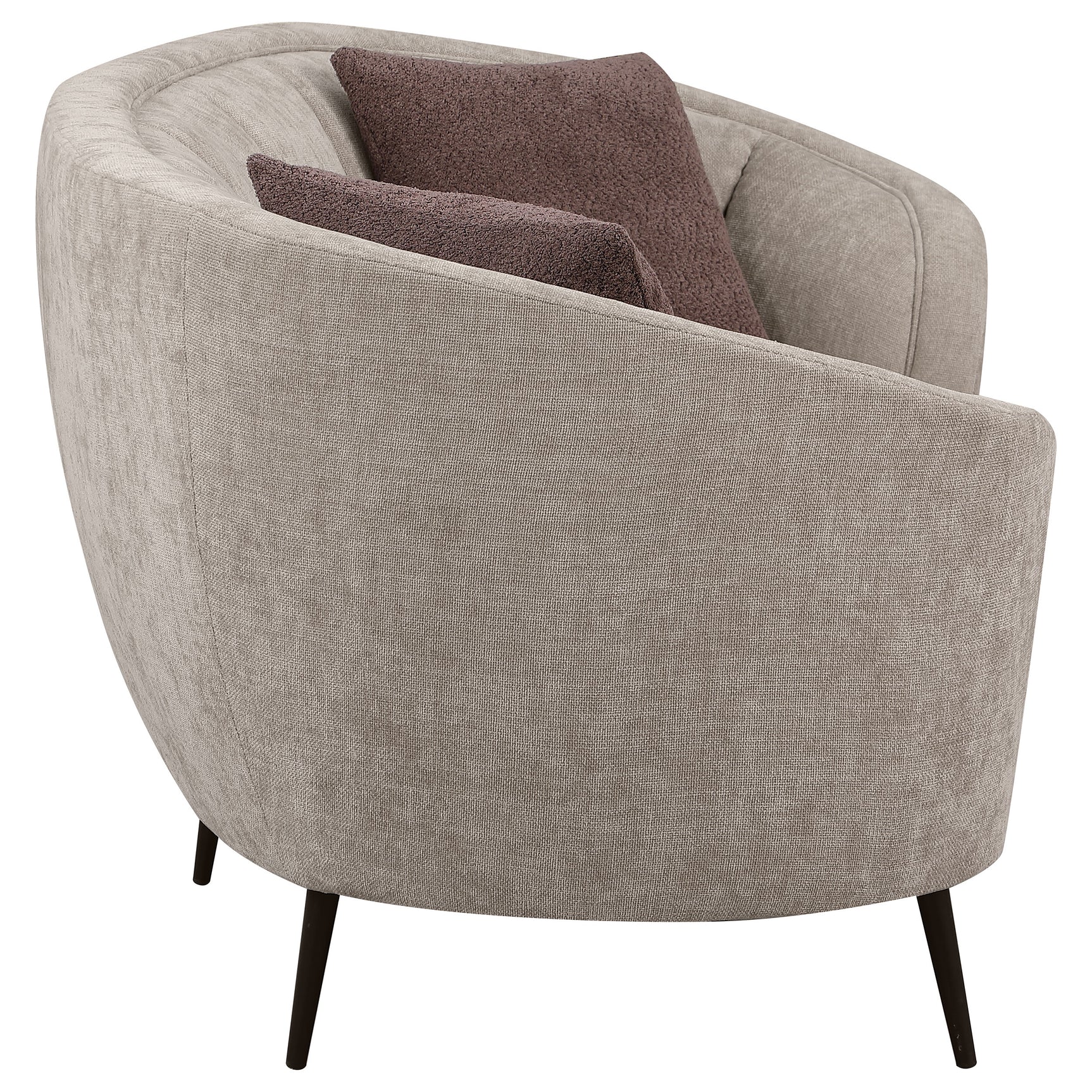 Ellorie 2-piece Upholstered Curved Sofa Set Beige - Tampa Furniture Outlet