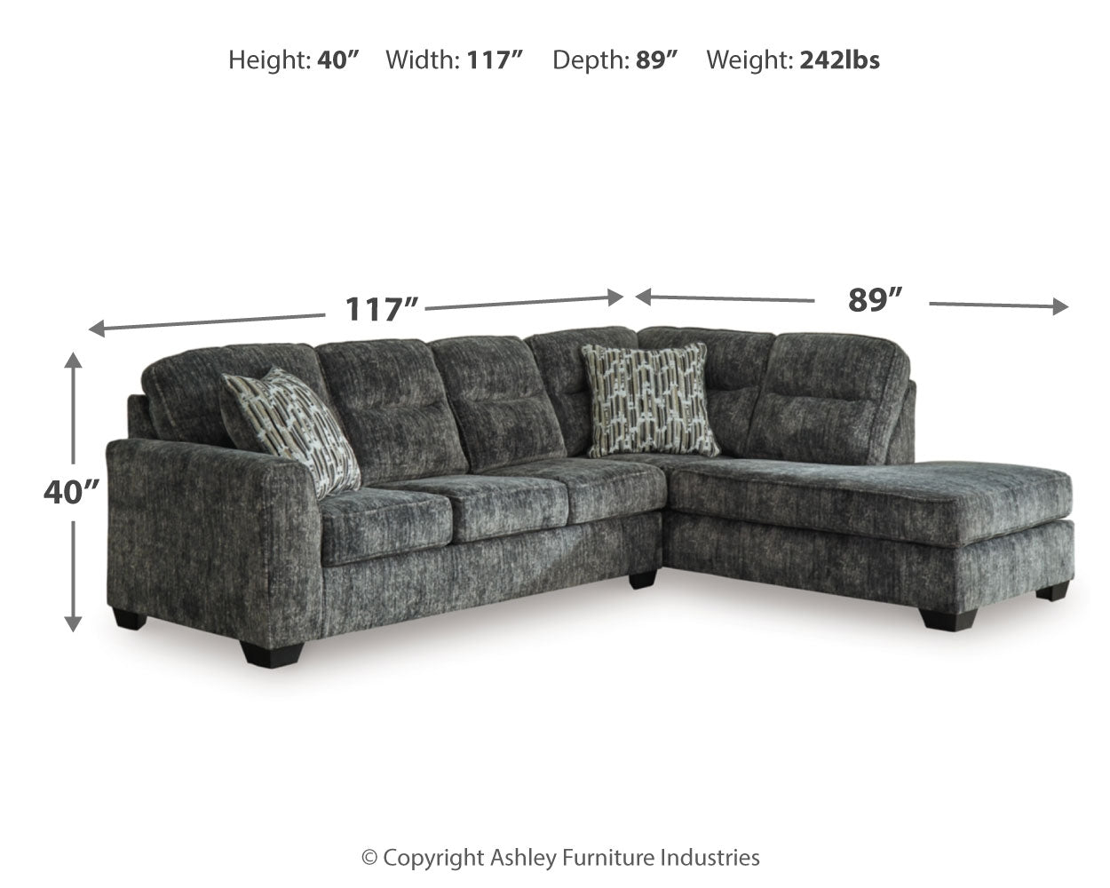 Lonoke Sectional - Tampa Furniture Outlet