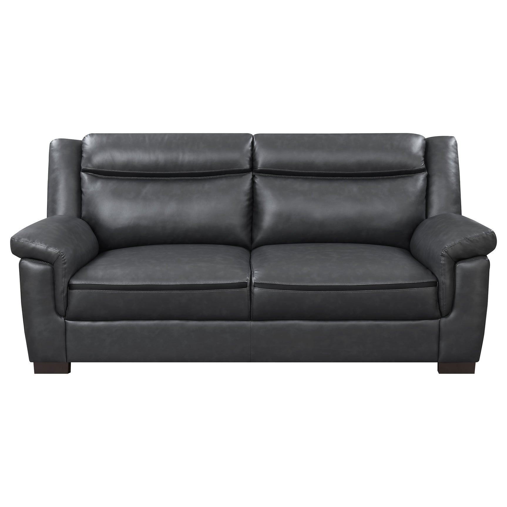 Arabella Upholstered Padded Arm Sofa Grey - Tampa Furniture Outlet