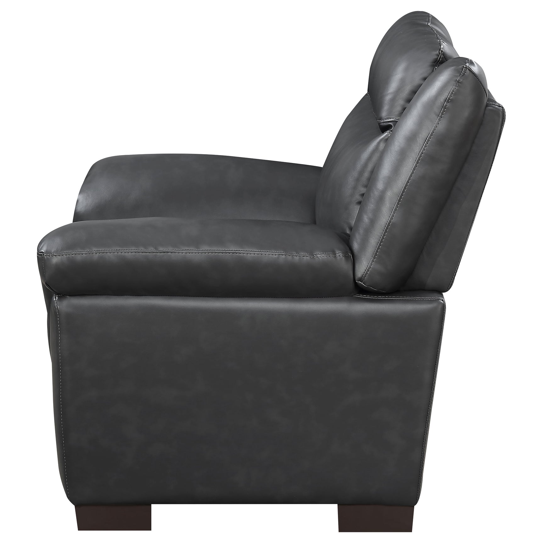 Arabella Upholstered Padded Arm Accent Chair Grey - Tampa Furniture Outlet