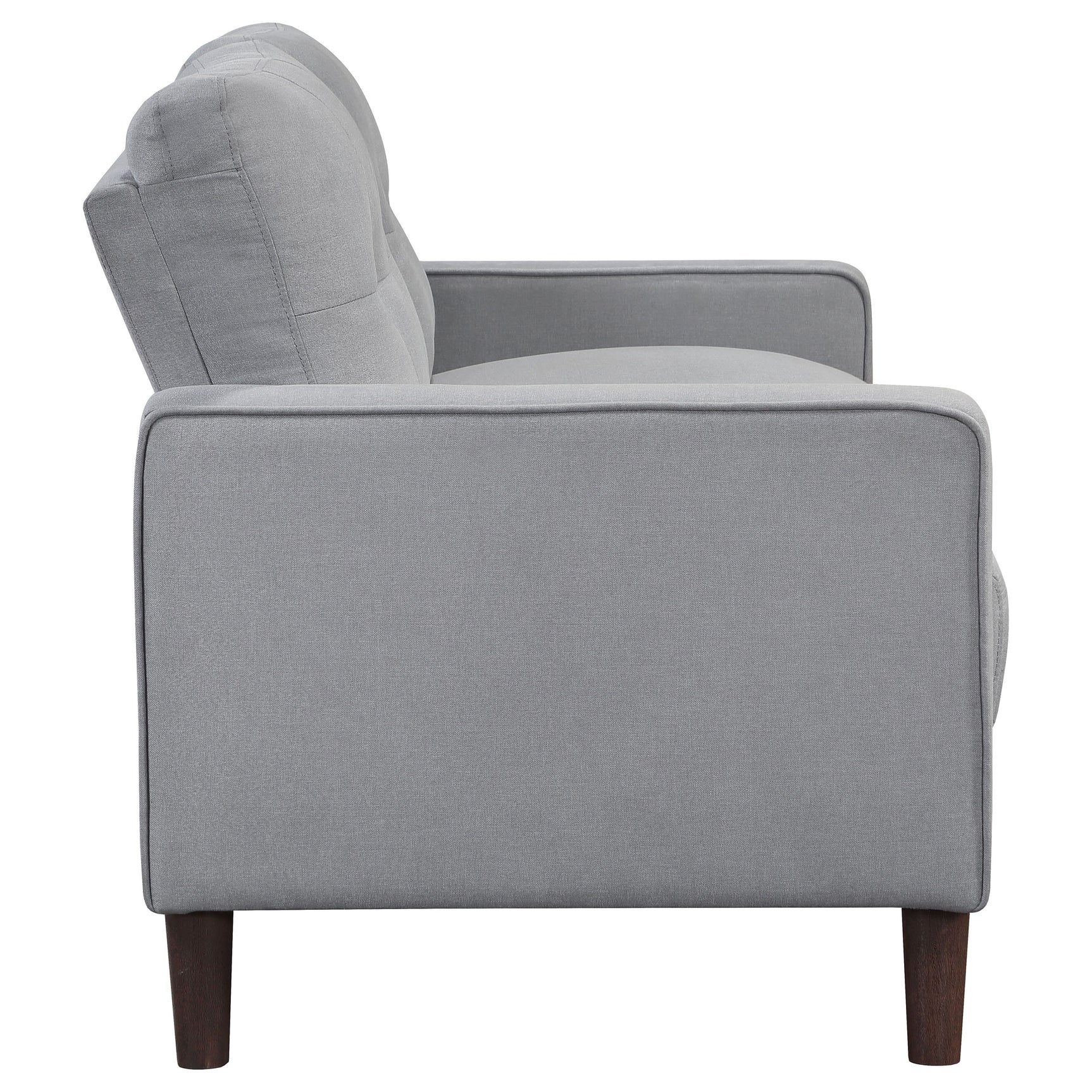 Bowen 2-piece Upholstered Track Arm Tufted Sofa Set Grey - Tampa Furniture Outlet