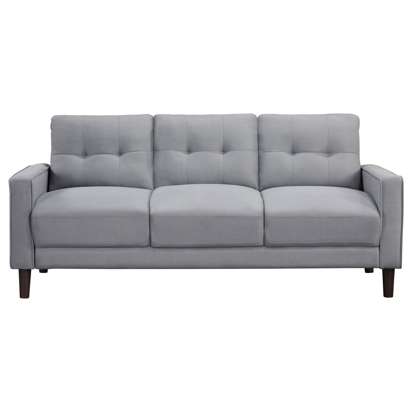Bowen 3-piece Upholstered Track Arm Tufted Sofa Set Grey - Tampa Furniture Outlet