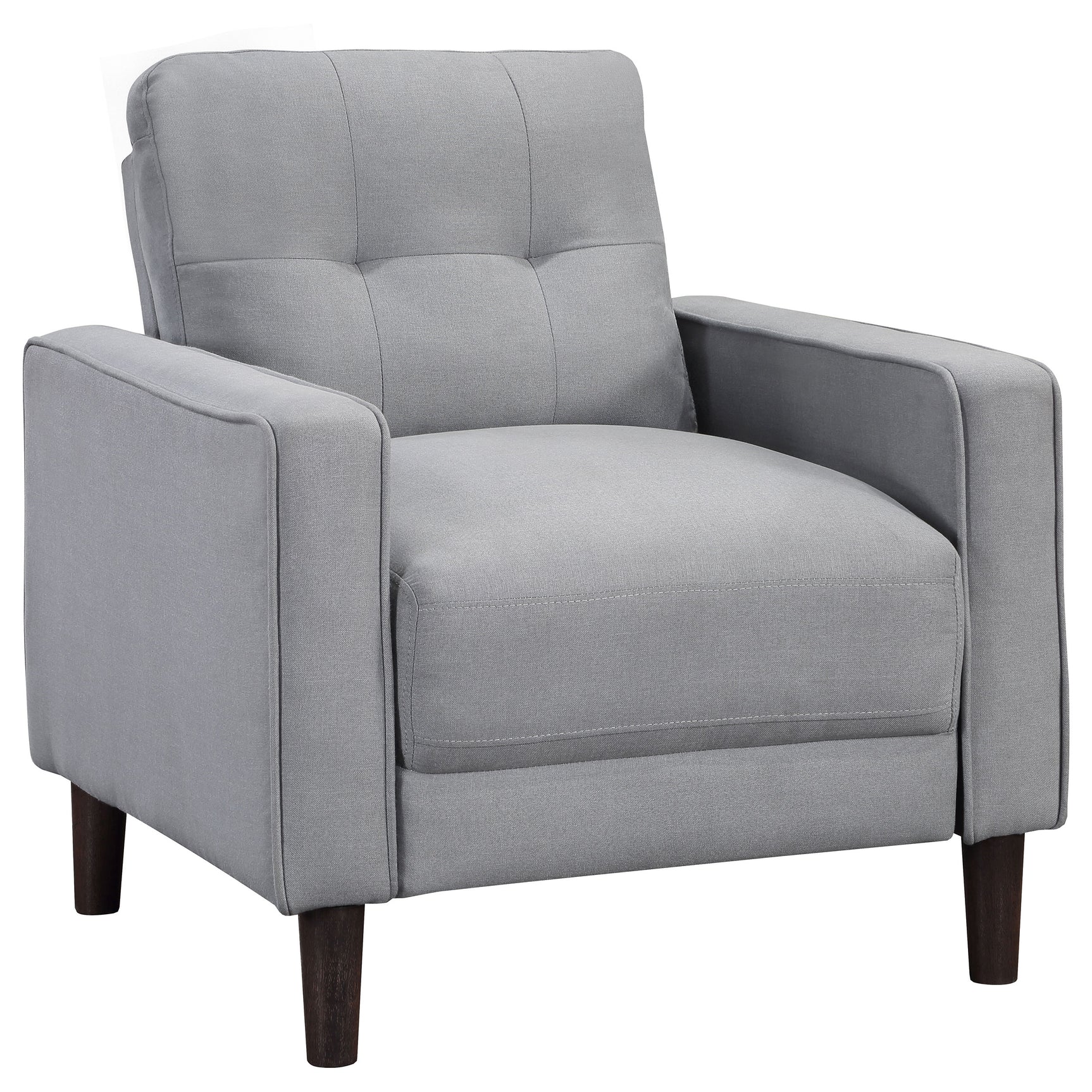 Bowen 3-piece Upholstered Track Arm Tufted Sofa Set Grey - Tampa Furniture Outlet