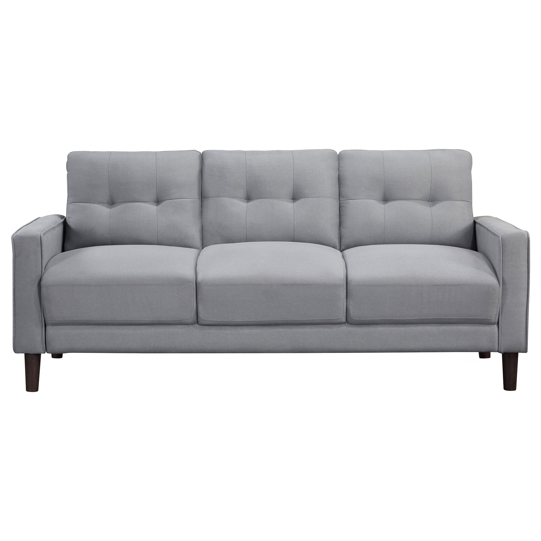 Bowen Upholstered Track Arm Tufted Sofa Grey - Tampa Furniture Outlet