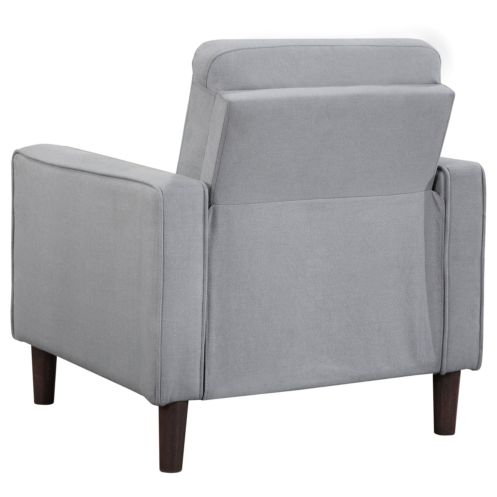 Bowen Upholstered Track Arm Tufted Accent Chair Grey - Tampa Furniture Outlet
