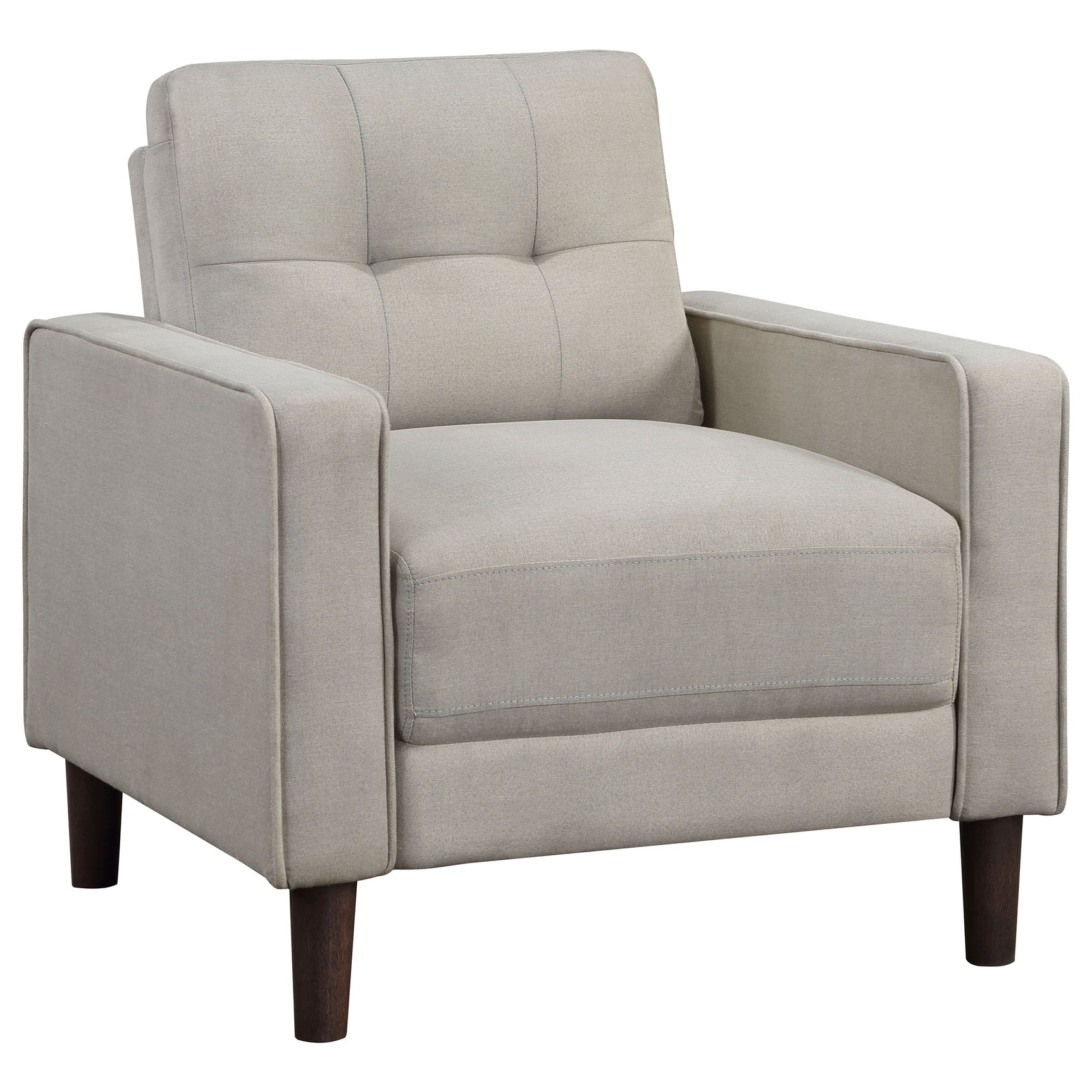 Tampa Furniture Outlet - Coaster - Bowen Upholstered Track Arm Tufted Accent Chair Beige - 506787