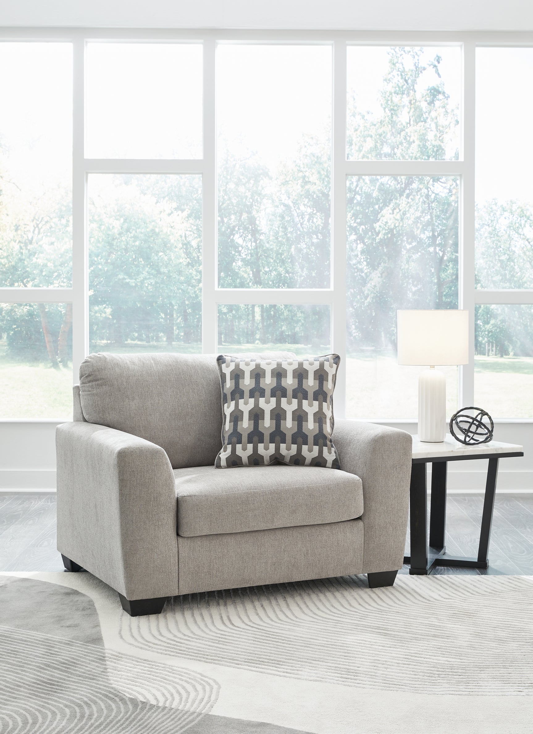 Tampa Furniture Outlet - Ashley Furniture - Avenal Park Living Room - Ottoman / Flannel - 5080514