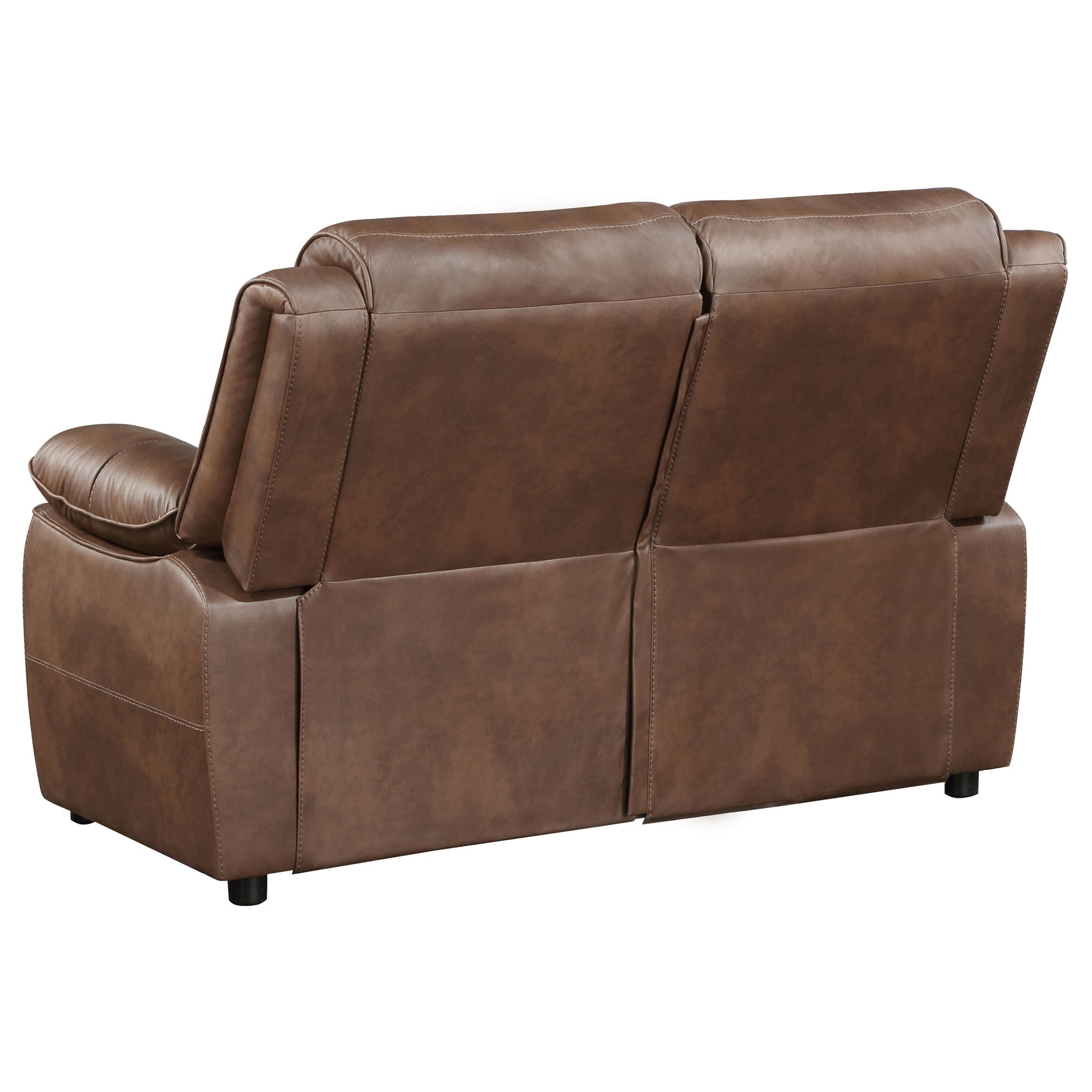 Ellington 3-piece Upholstered Padded Arm Sofa Set Dark Brown - Tampa Furniture Outlet