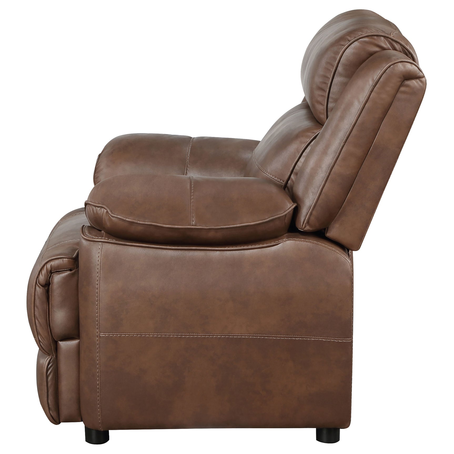 Ellington Upholstered Padded Arm Accent Chair Dark Brown - Tampa Furniture Outlet