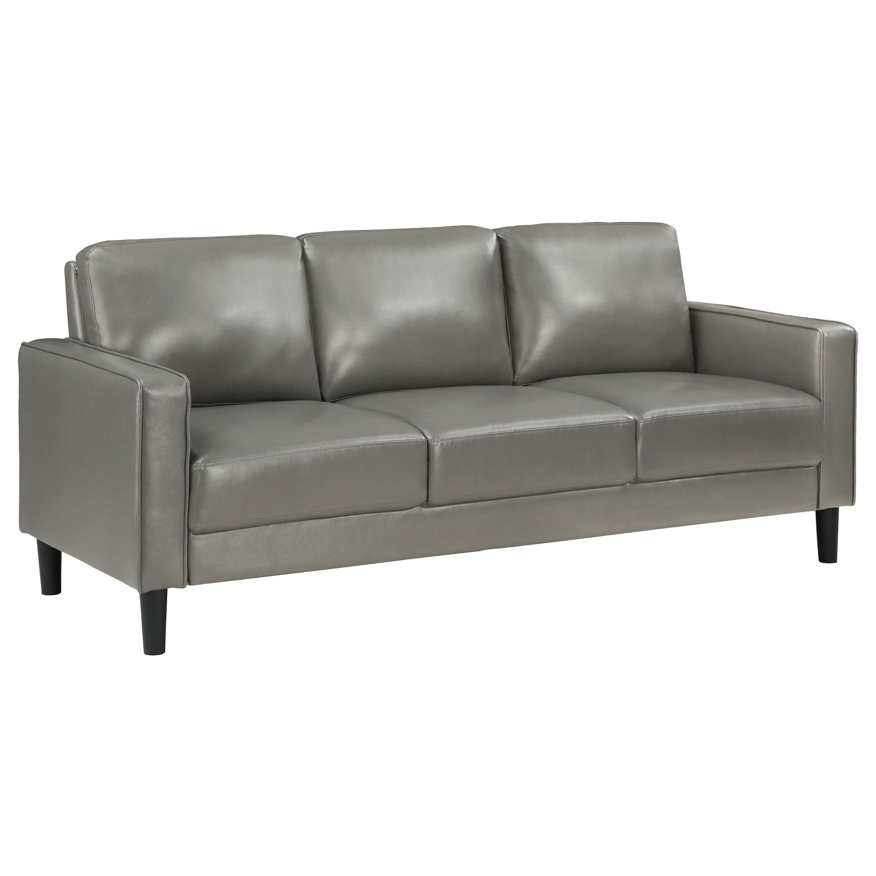 Tampa Furniture Outlet - Coaster - Ruth Upholstered Track Arm Sofa Grey - 508365