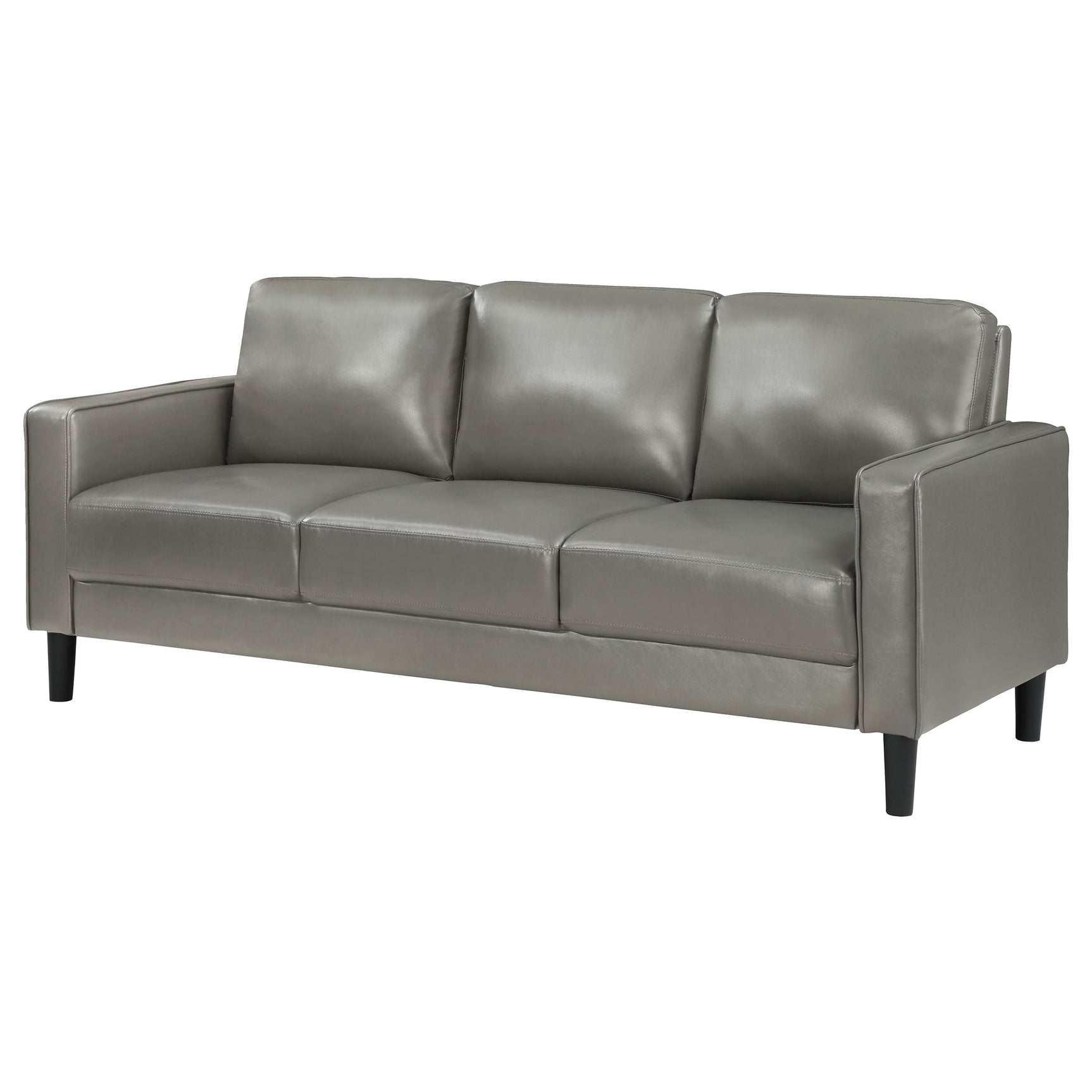 Ruth Upholstered Track Arm Sofa Grey - Tampa Furniture Outlet