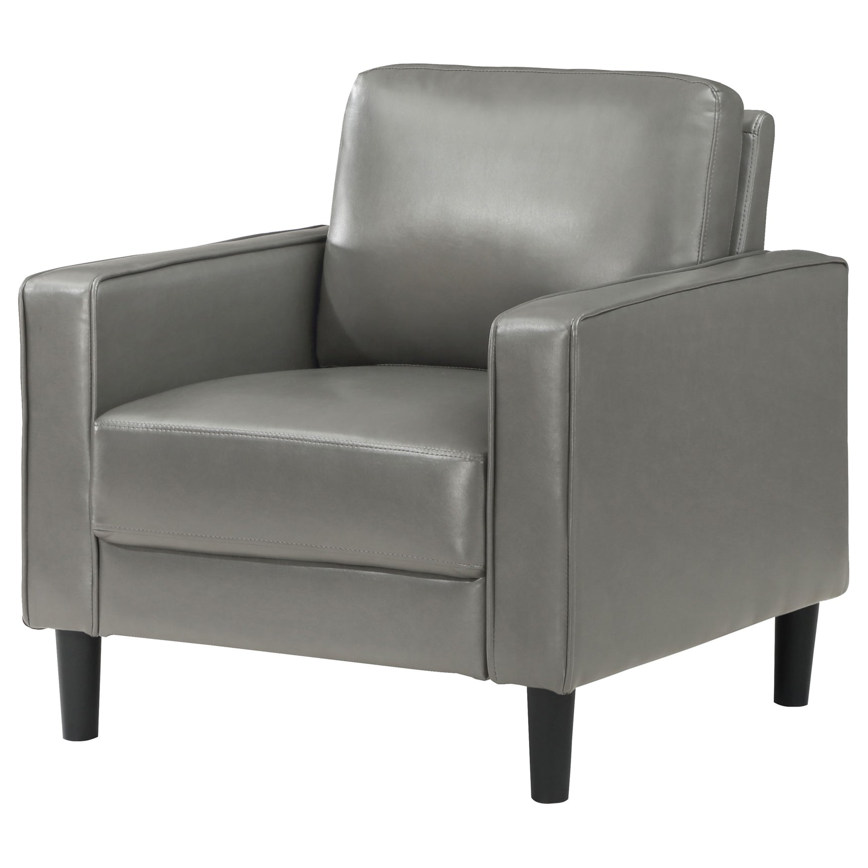 Ruth Upholstered Track Arm Accent Chair Grey - Tampa Furniture Outlet