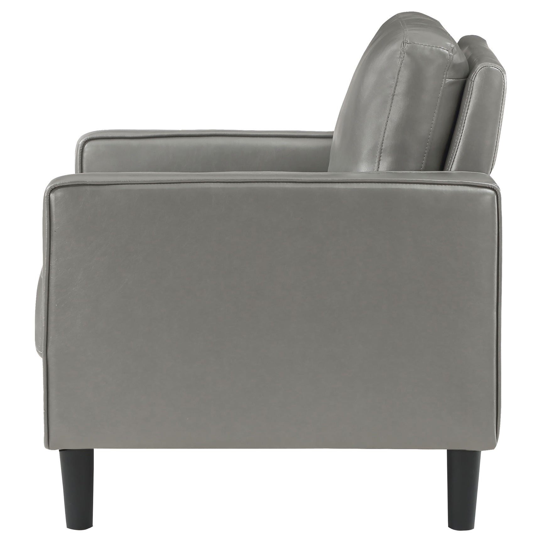 Ruth Upholstered Track Arm Accent Chair Grey - Tampa Furniture Outlet