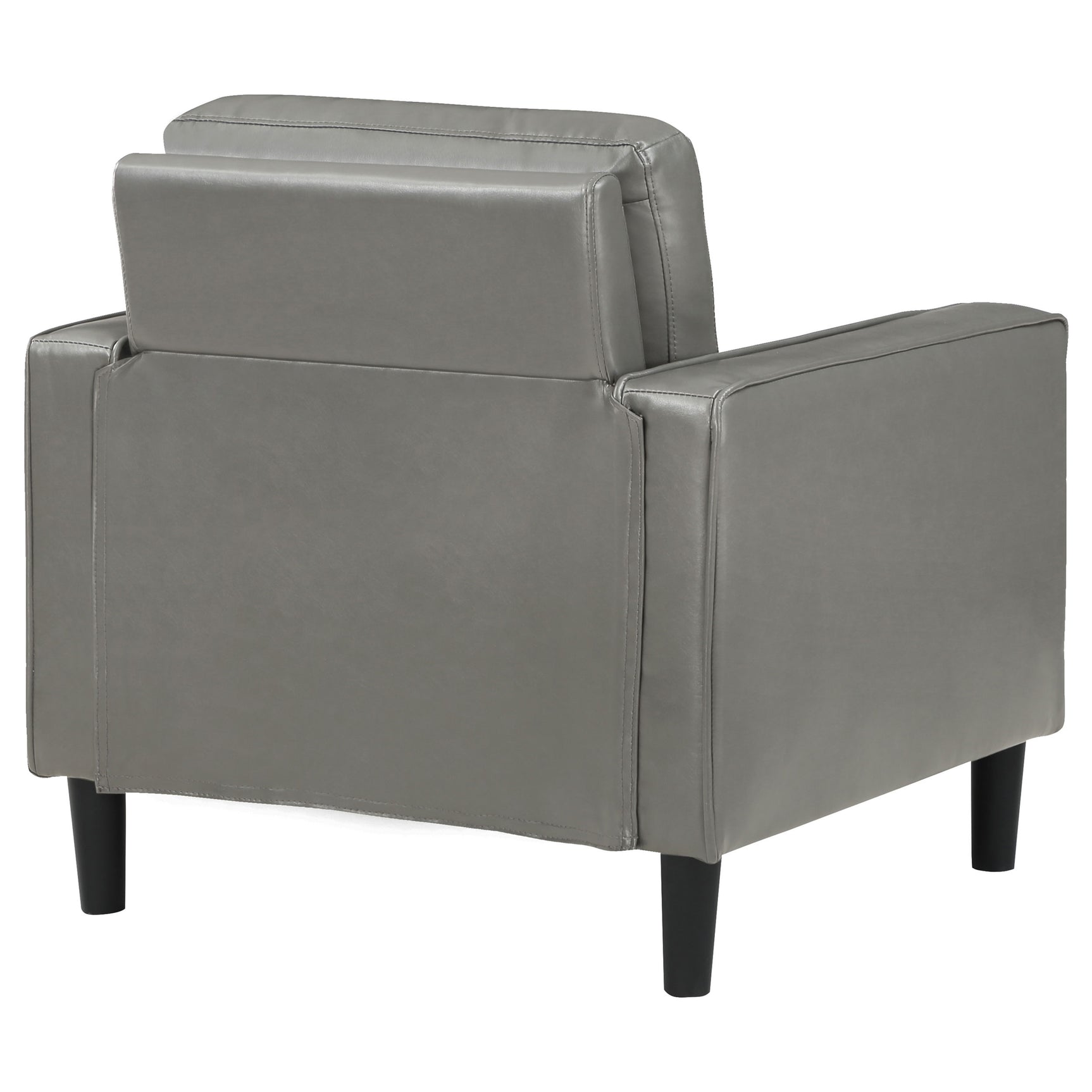 Ruth Upholstered Track Arm Accent Chair Grey - Tampa Furniture Outlet