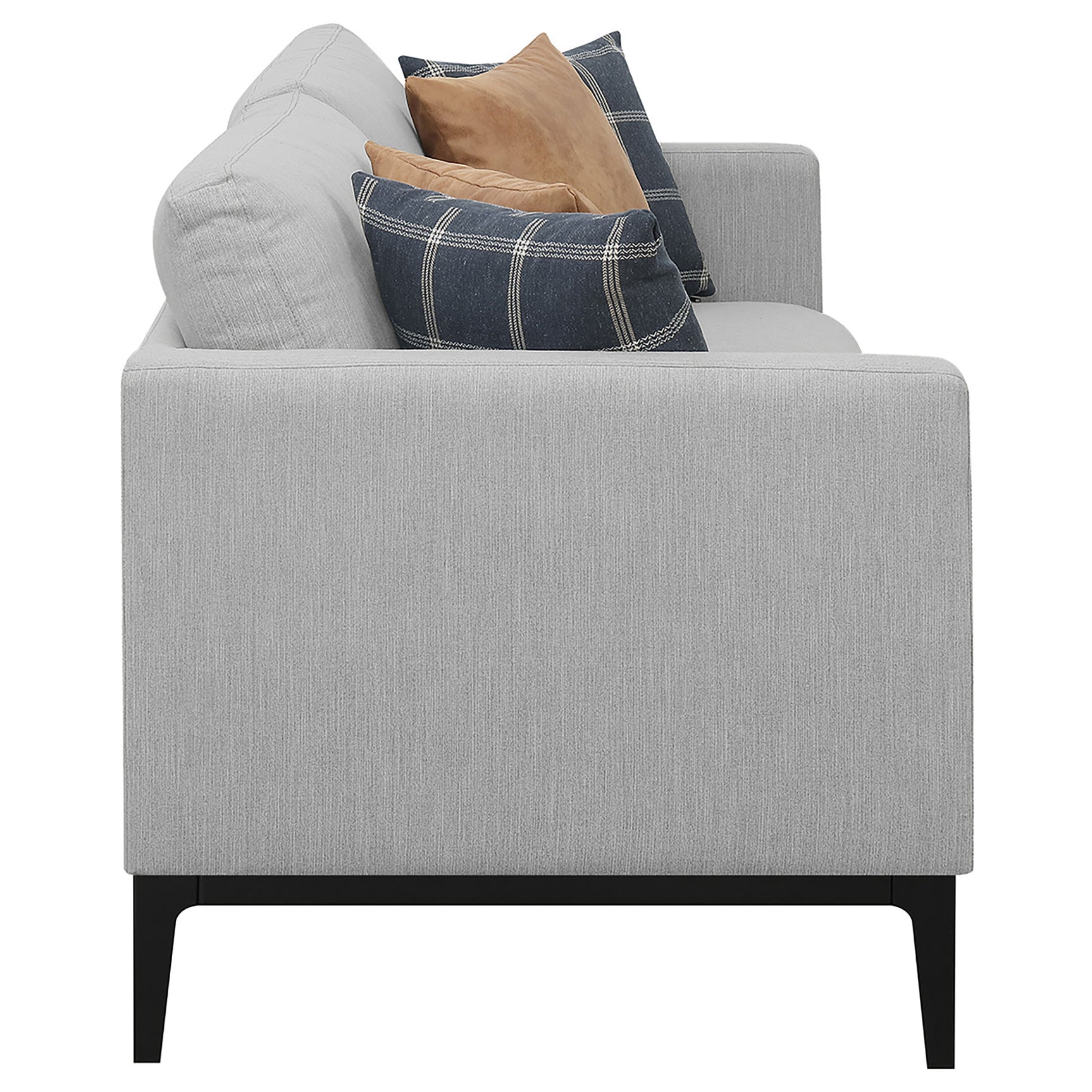 Apperson 2-piece Upholstered Track Arm Sofa Set Light Grey - Tampa Furniture Outlet