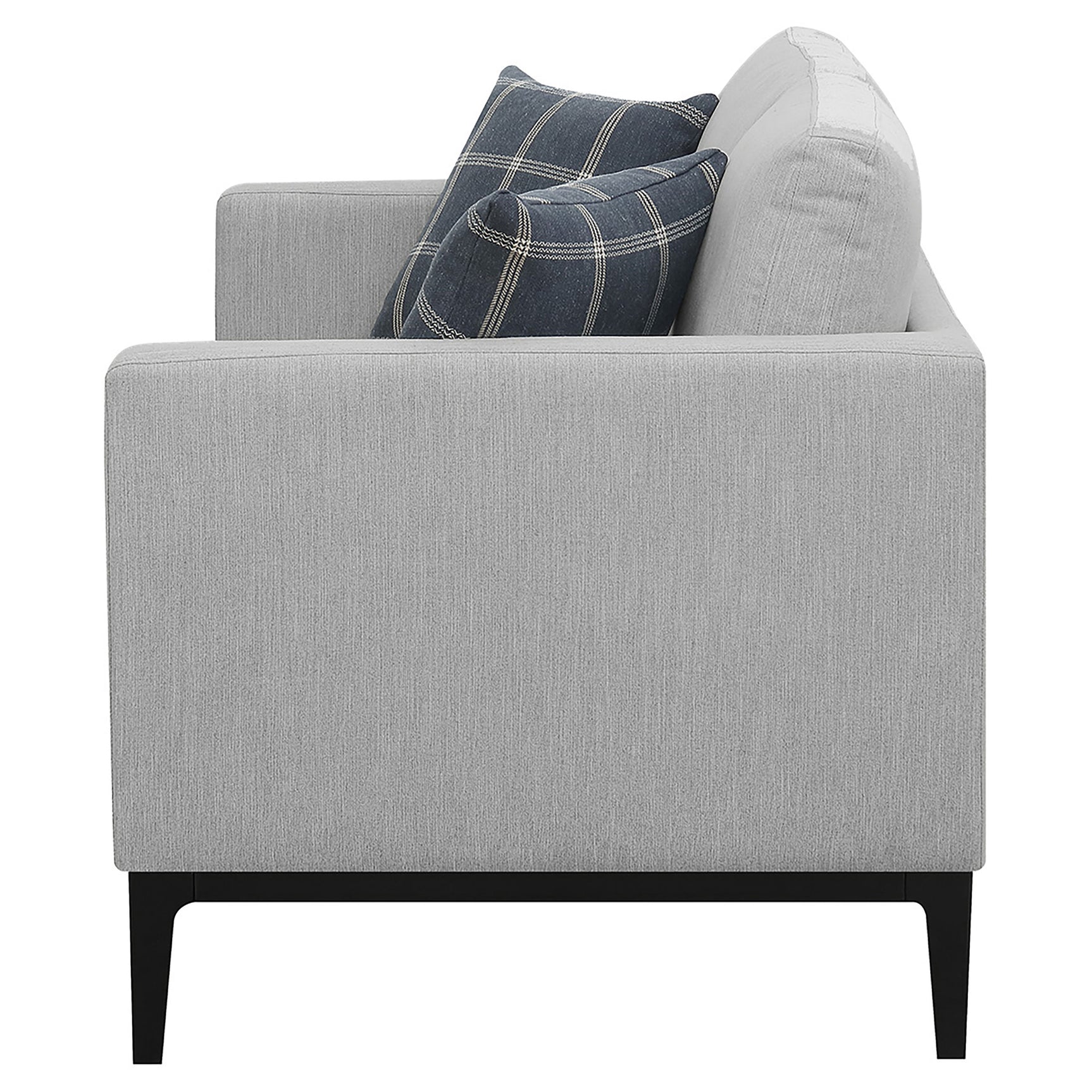 Apperson Upholstered Track Arm Loveseat Light Grey - Tampa Furniture Outlet