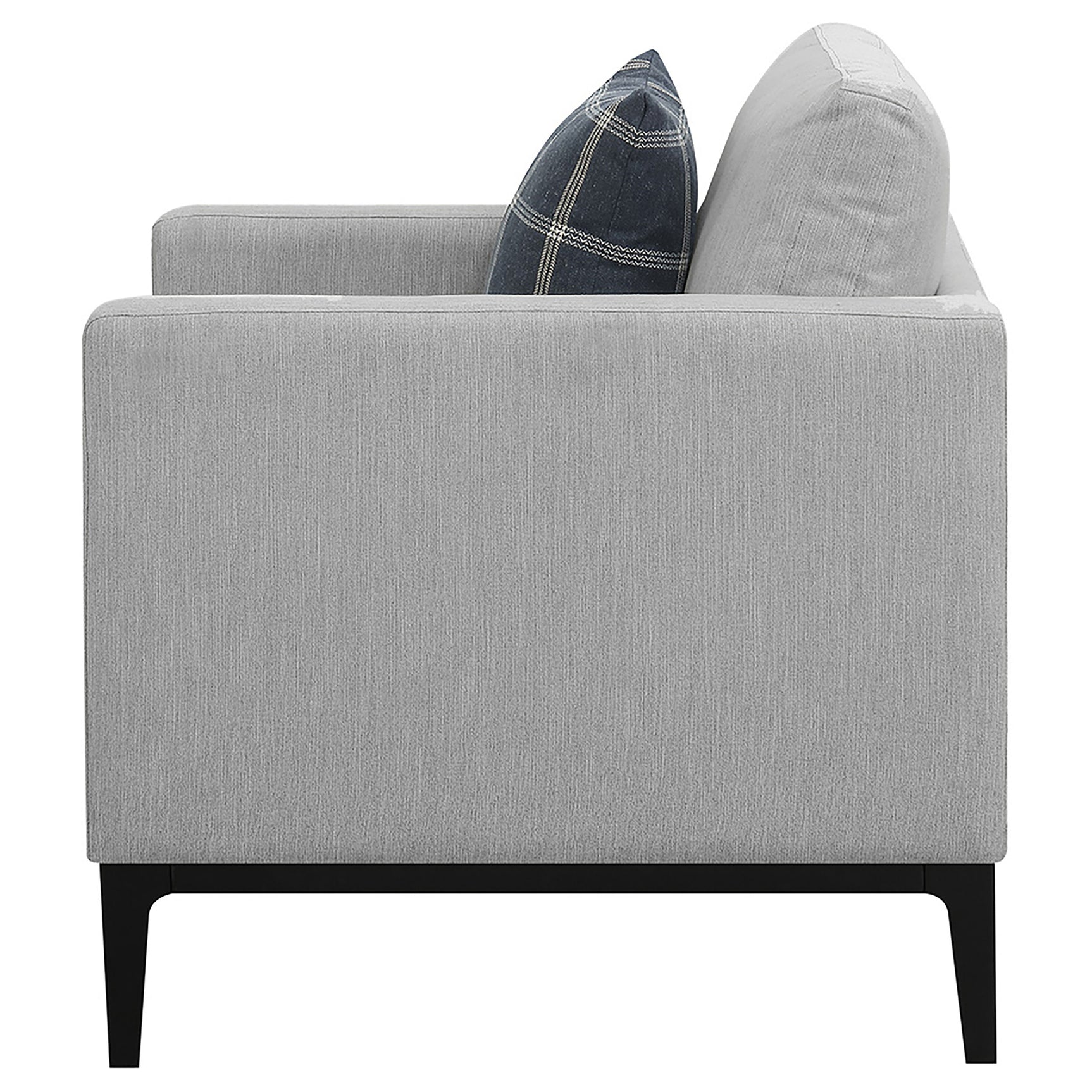 Apperson Upholstered Track Arm Accent Chair Light Grey - Tampa Furniture Outlet