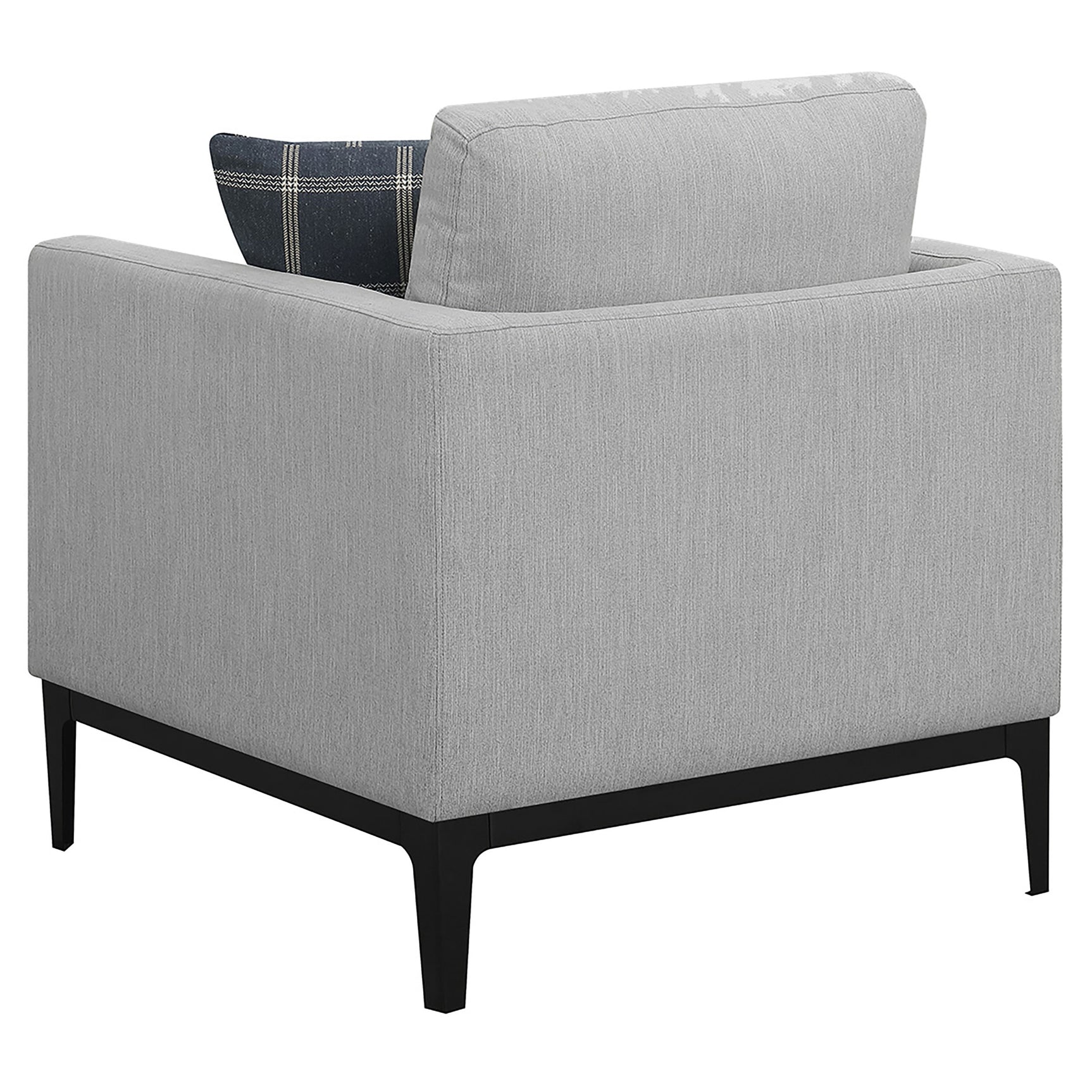 Apperson Upholstered Track Arm Accent Chair Light Grey - Tampa Furniture Outlet